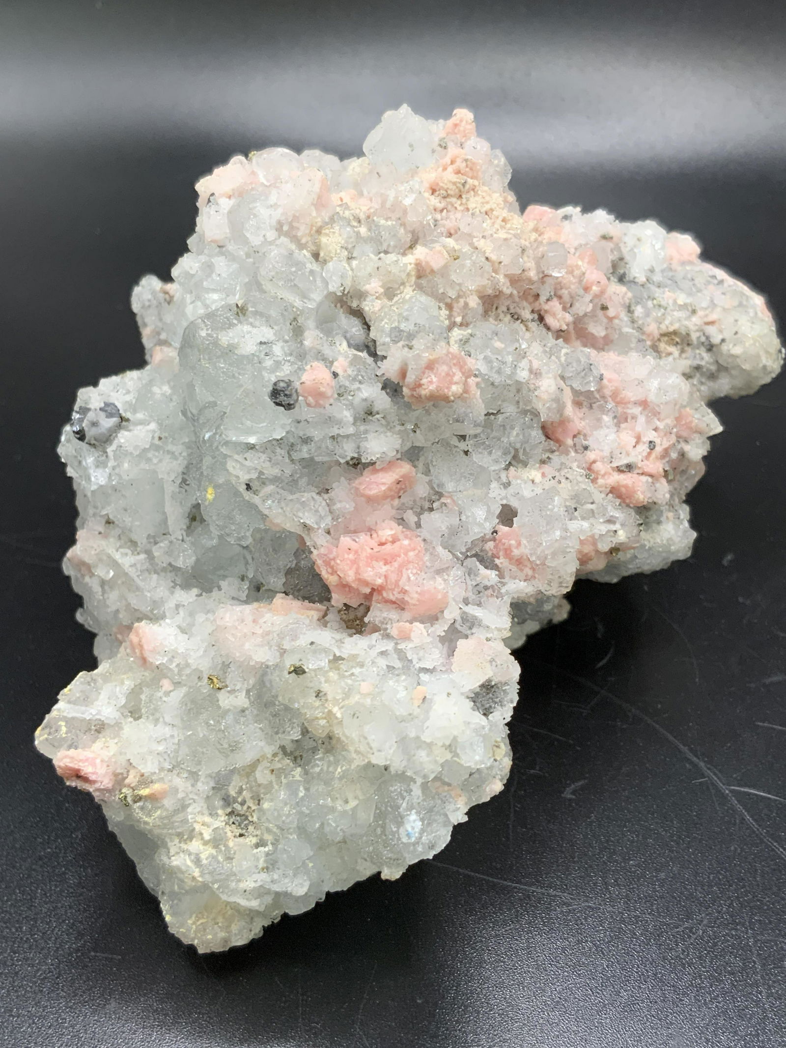 Mined Calcite W/ Pyrite & Red Quartz Inclusions (1 of 9)