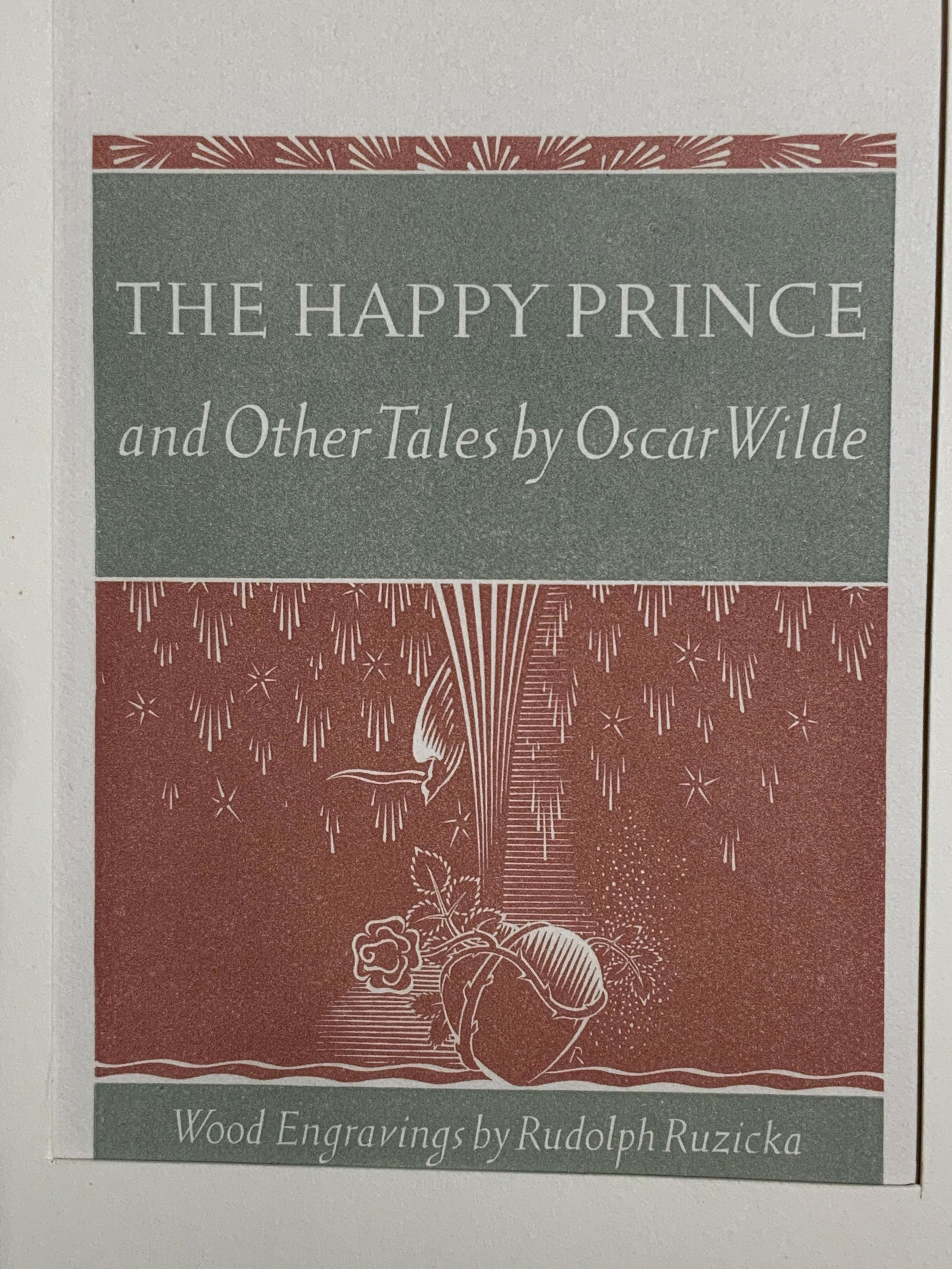 RUDOLP RUZICKA AP Wood Engravings for Happy Prince (1 of 6)