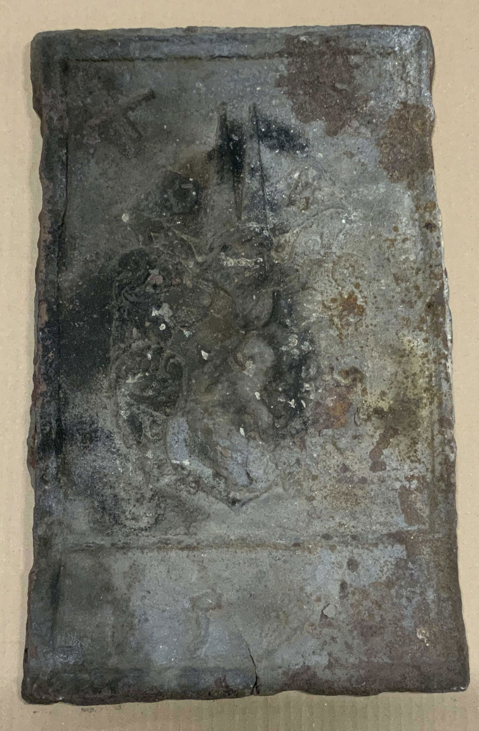 Antique Iron Slab W Beveled Detail (1 of 10)