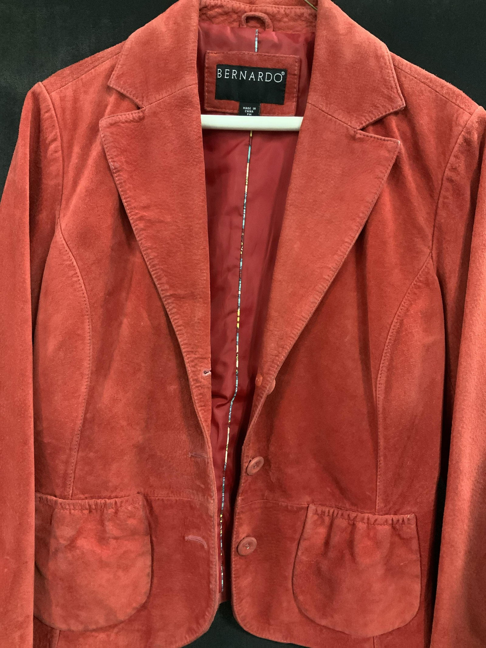 Lot 2 Red, Black Suede Bernardo Jackets (1 of 8)