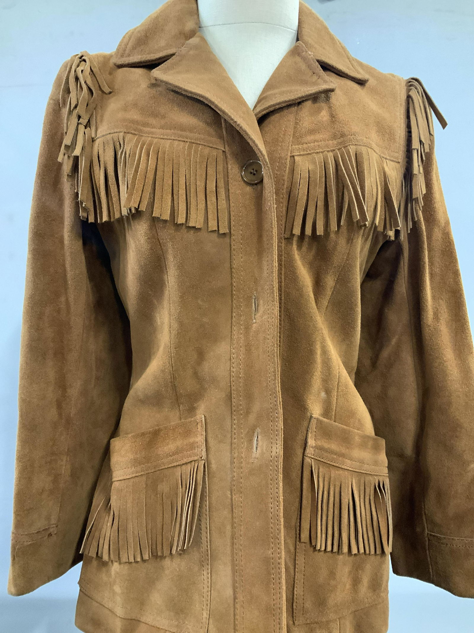 NEIMAN MARCUS SOUTHWESTERN SUEDE JACKET (1 of 9)