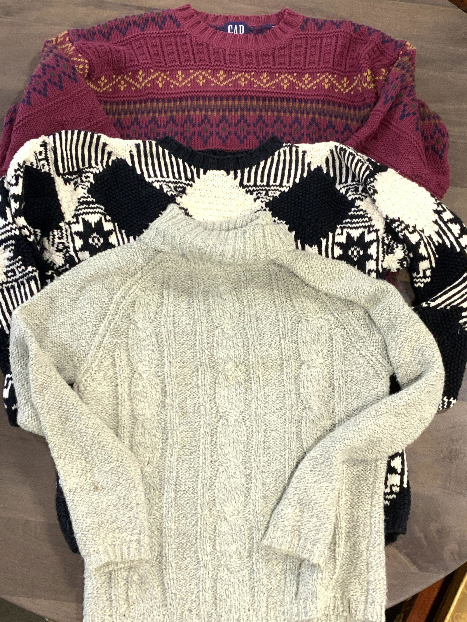 Grp 3 Ladies Heavy Knit Sweaters, Gap (1 of 6)