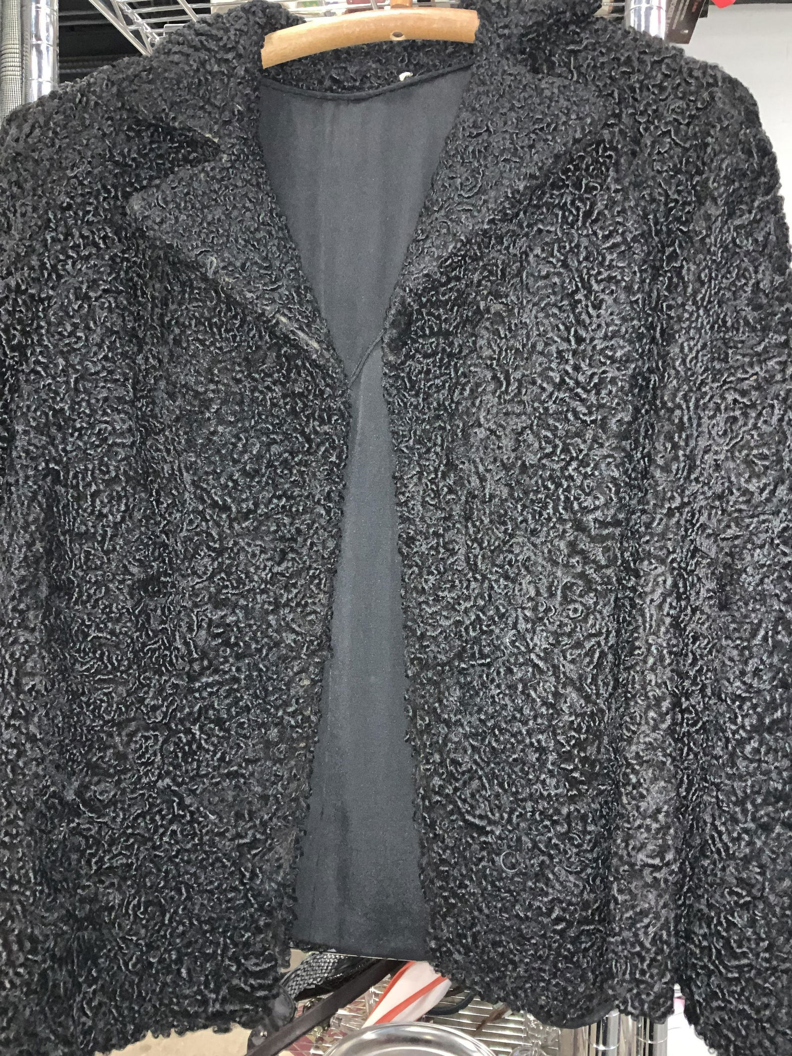 Retro Black Persian Lambswool Jacket (1 of 6)