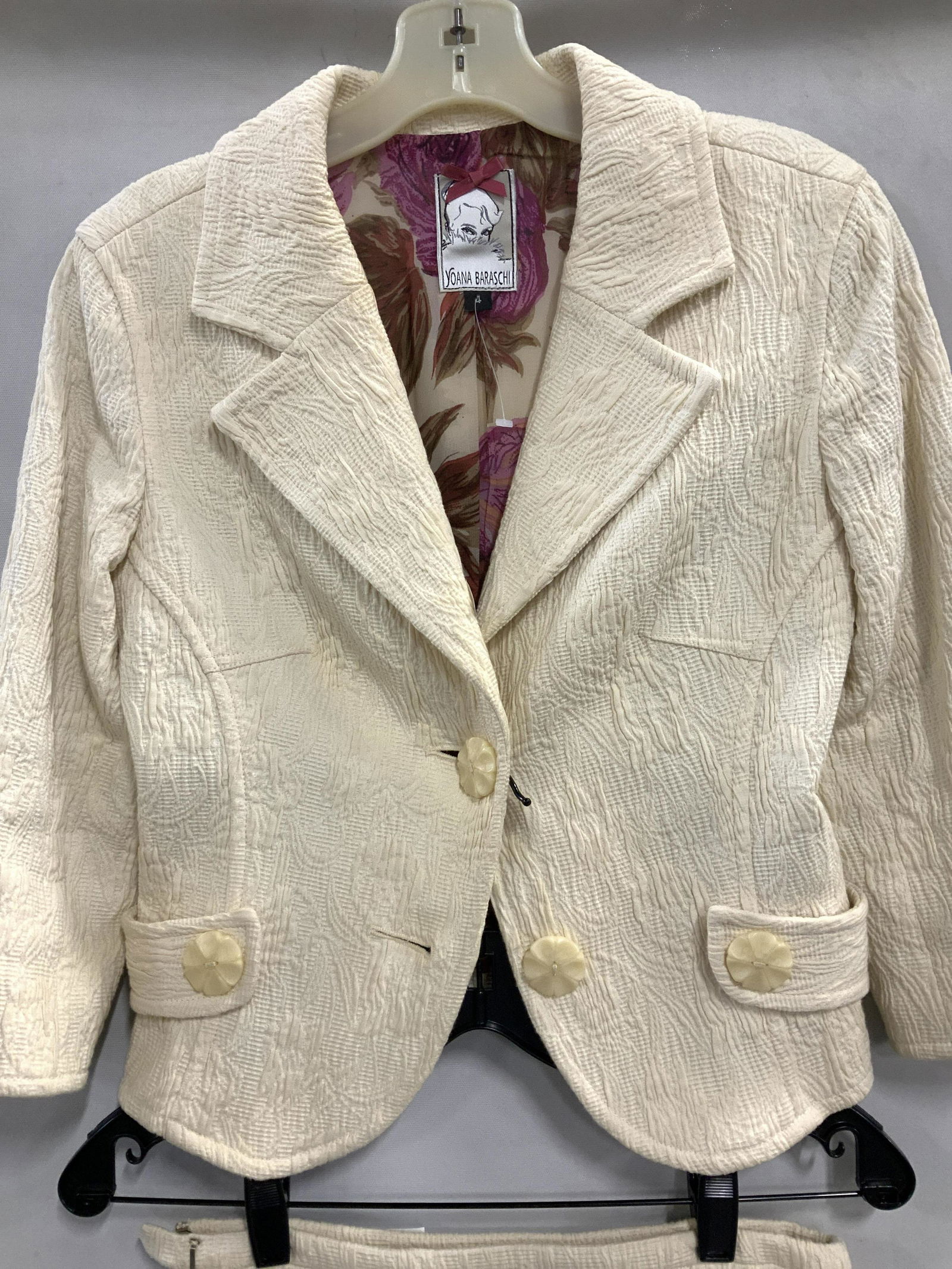 BARASCHI 2 Pc Cotton Skirt Suit (1 of 6)