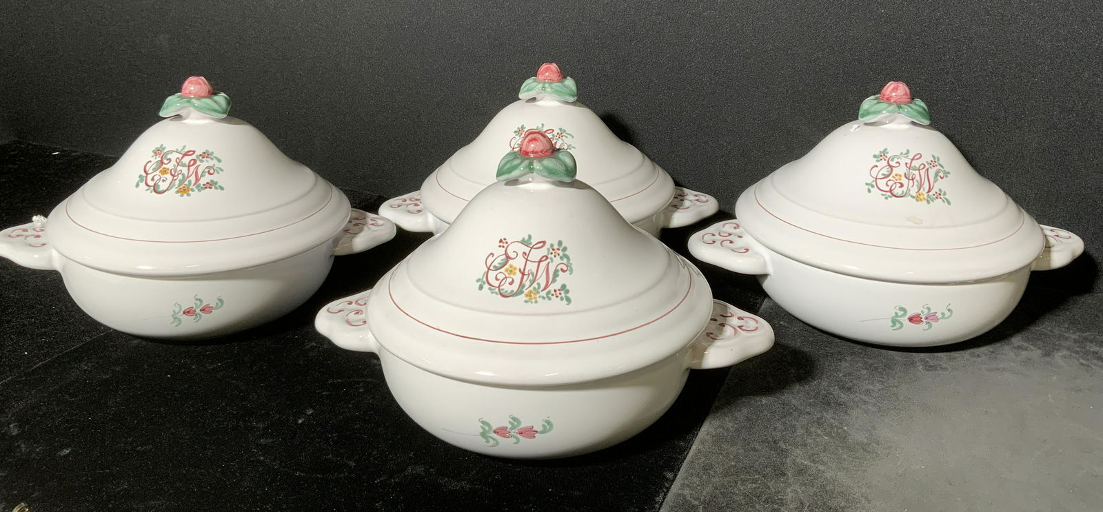 Lot 4 French Faience Soup Tureens (1 of 4)