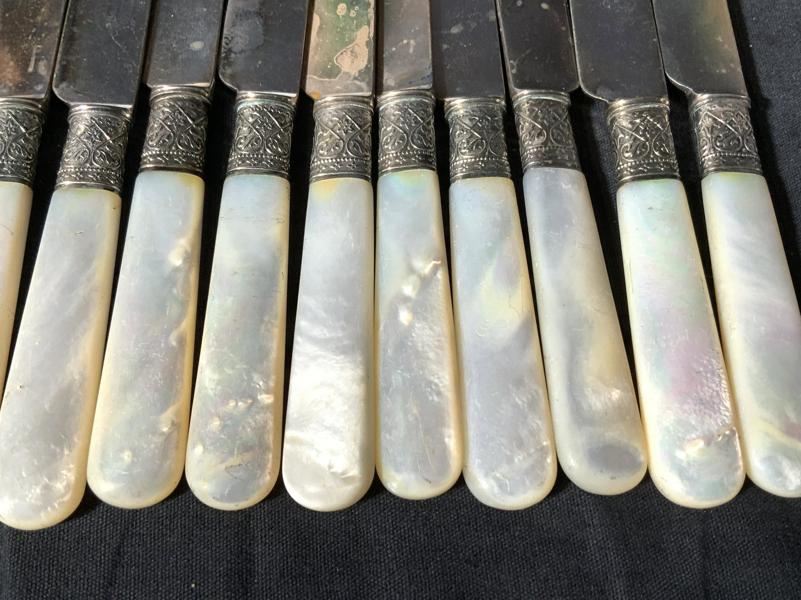 Mother of Pearl & Agate Flatware, 17 (1 of 6)