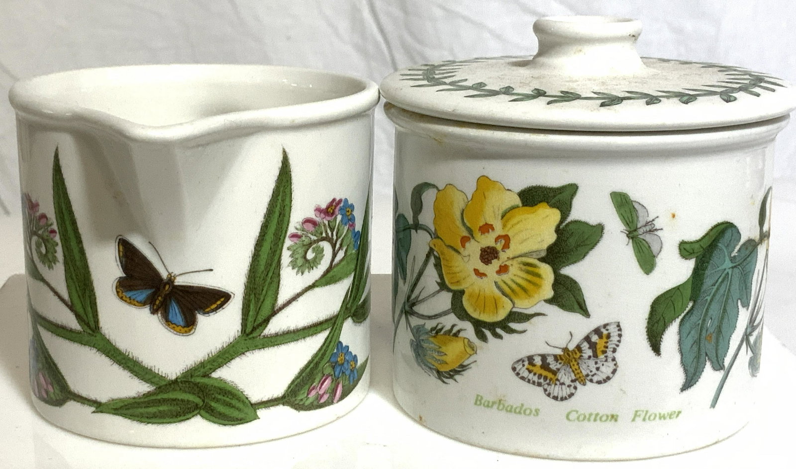 Botanic Garden Porcelain Lid. Sugar Bowl, Creamer (1 of 5)