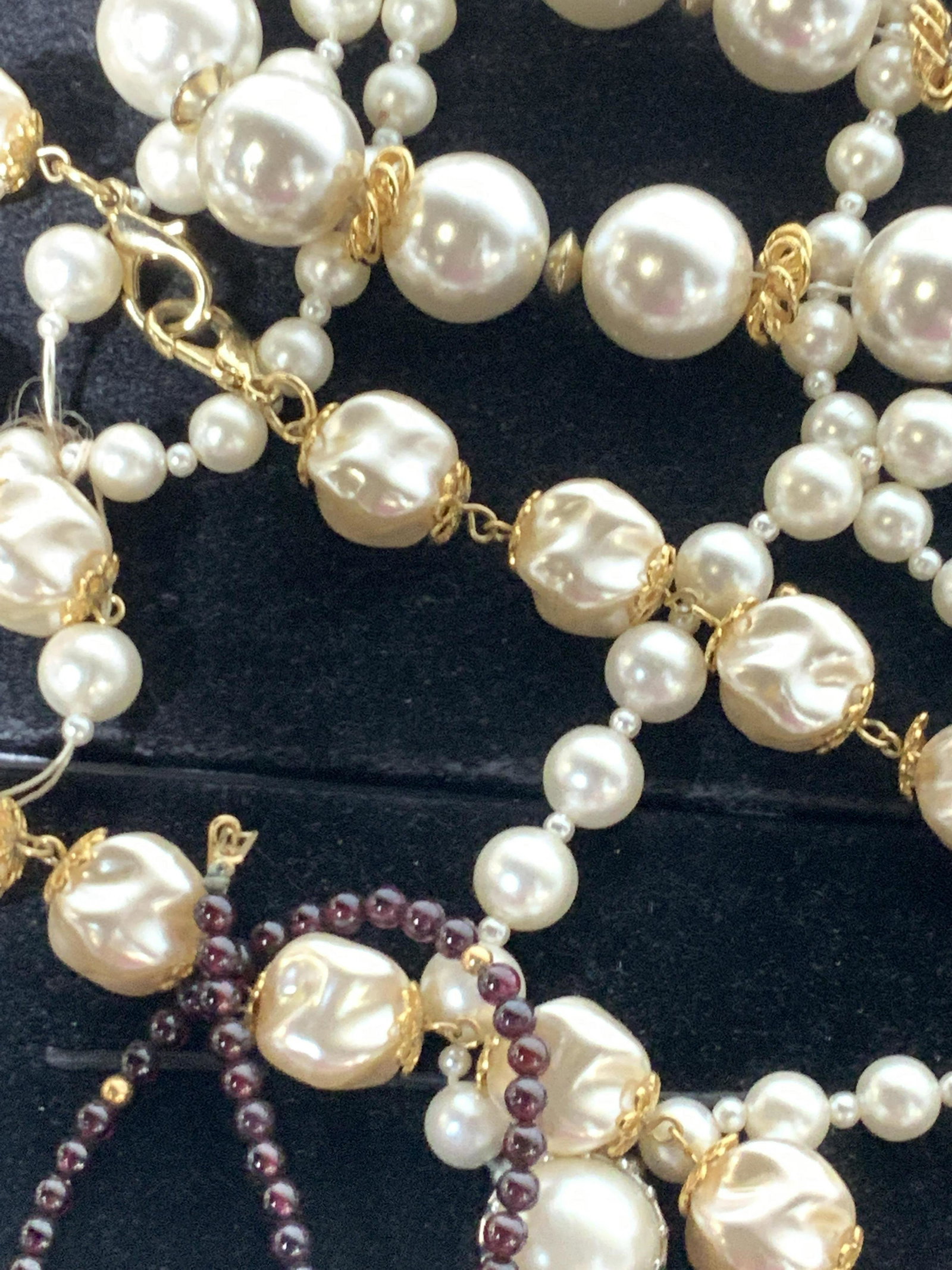 Lot of Wht & Champagne Faux Pearl Accessories (1 of 5)