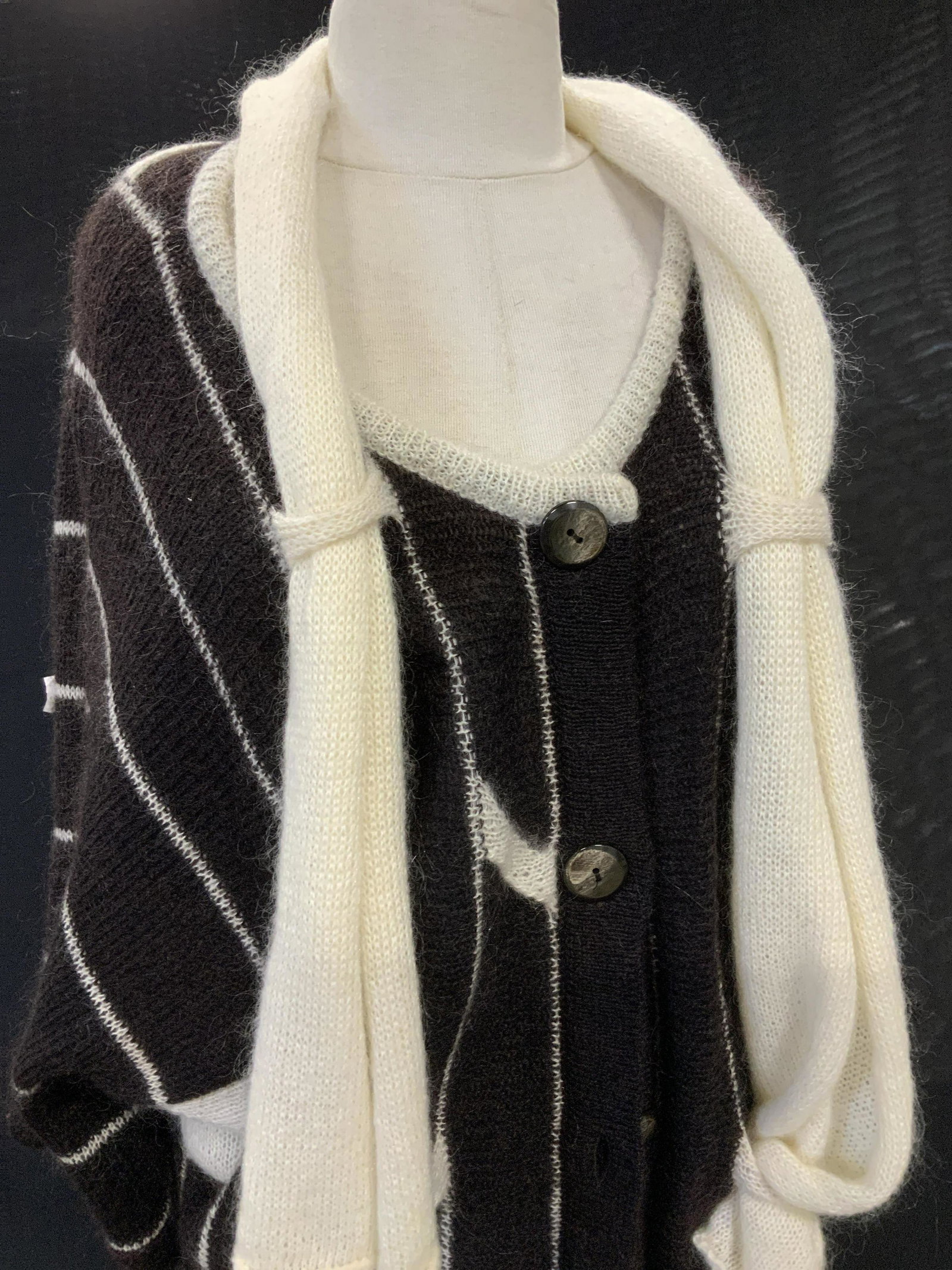 Mohair Italian Knit Long Cardigan, + Size (1 of 6)