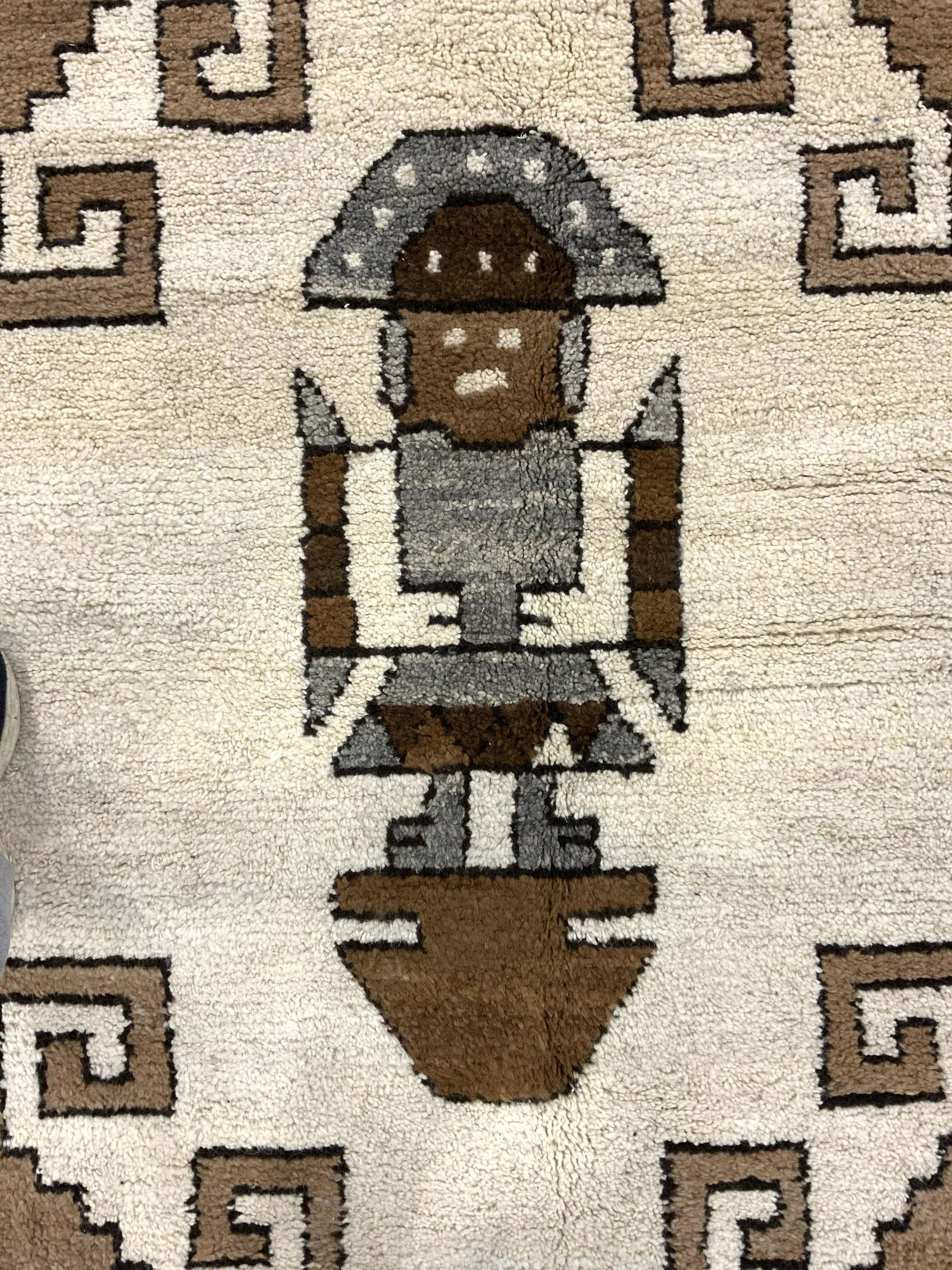 Tribal Style Yarn Wool Pile Rug (1 of 8)