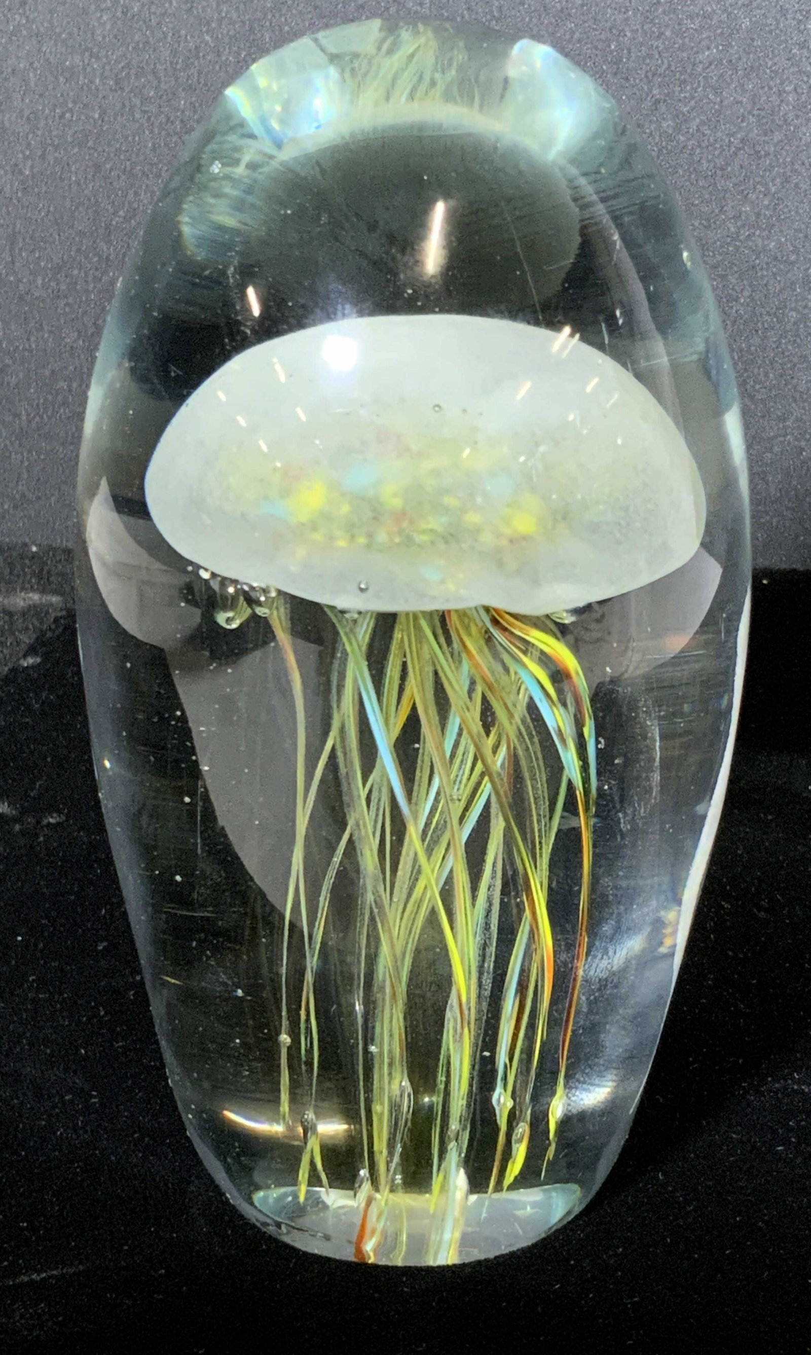 DYNASTY GALLERY Jellyfish Art Glass Paperweight (1 of 9)