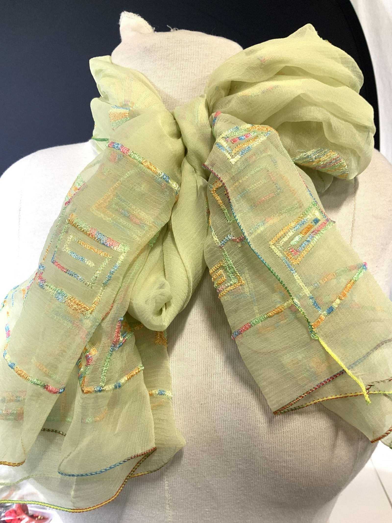 SILK MARC ROZIER SHEER SCARF, FRANCE (1 of 12)