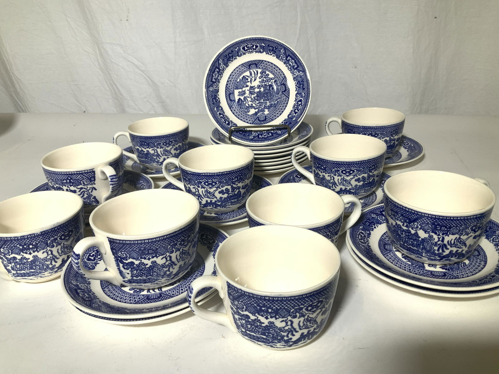 Blue Willow Asian Tea Cup & Plates Set 31 (1 of 5)