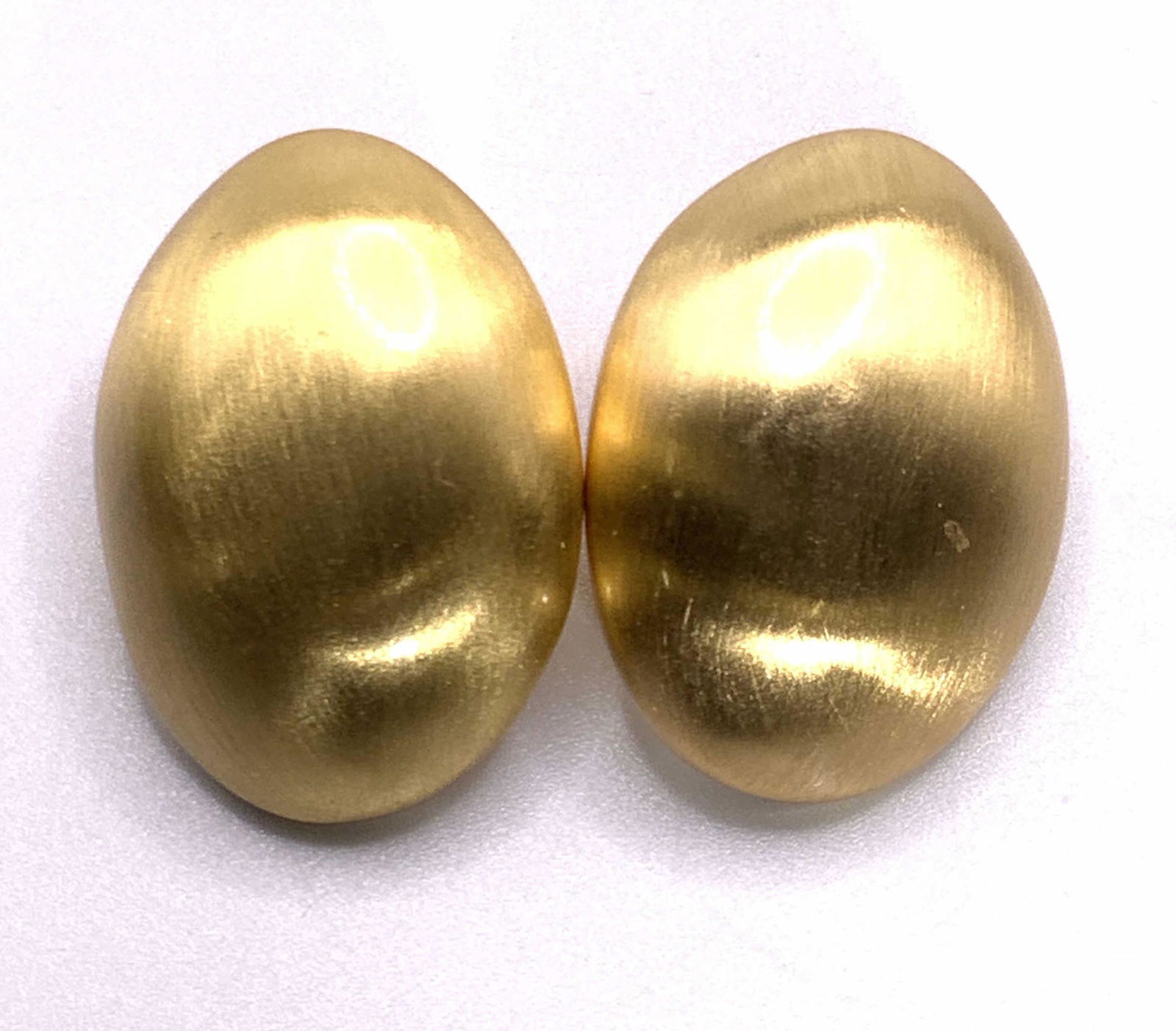 Vntg MMA RLM Oval Form Clip On Earrings, Jewelry (1 of 7)