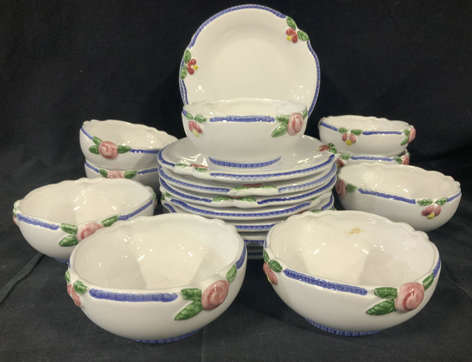 Set 38 Cottage Rose by Porta Ceramic Tableware (1 of 8)