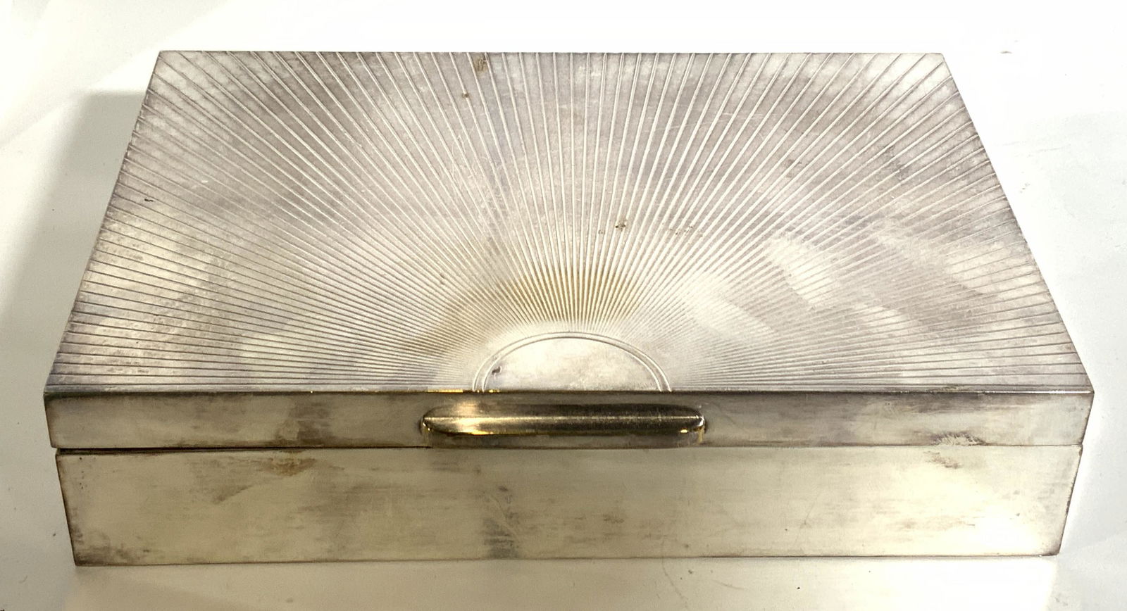 Vintage Plated Etched Keepsake Box, France (1 of 14)