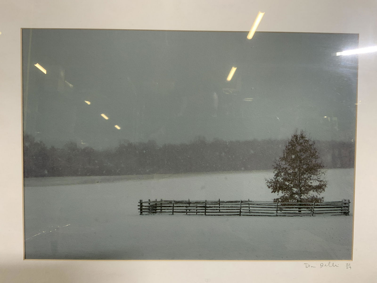 Signed winter Landscape Serigraph (1 of 5)