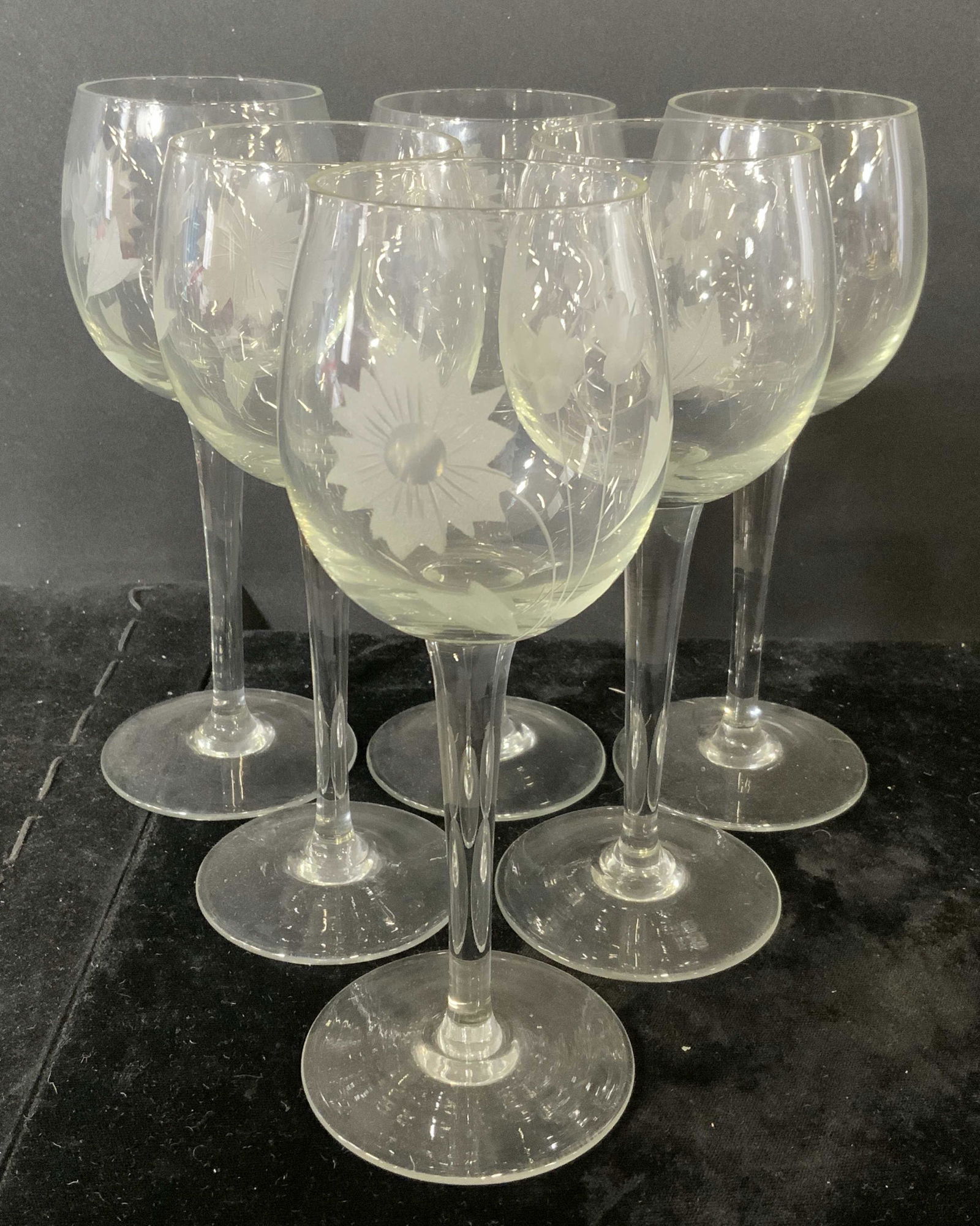 Set 6 Cut Glass Stemware (1 of 5)