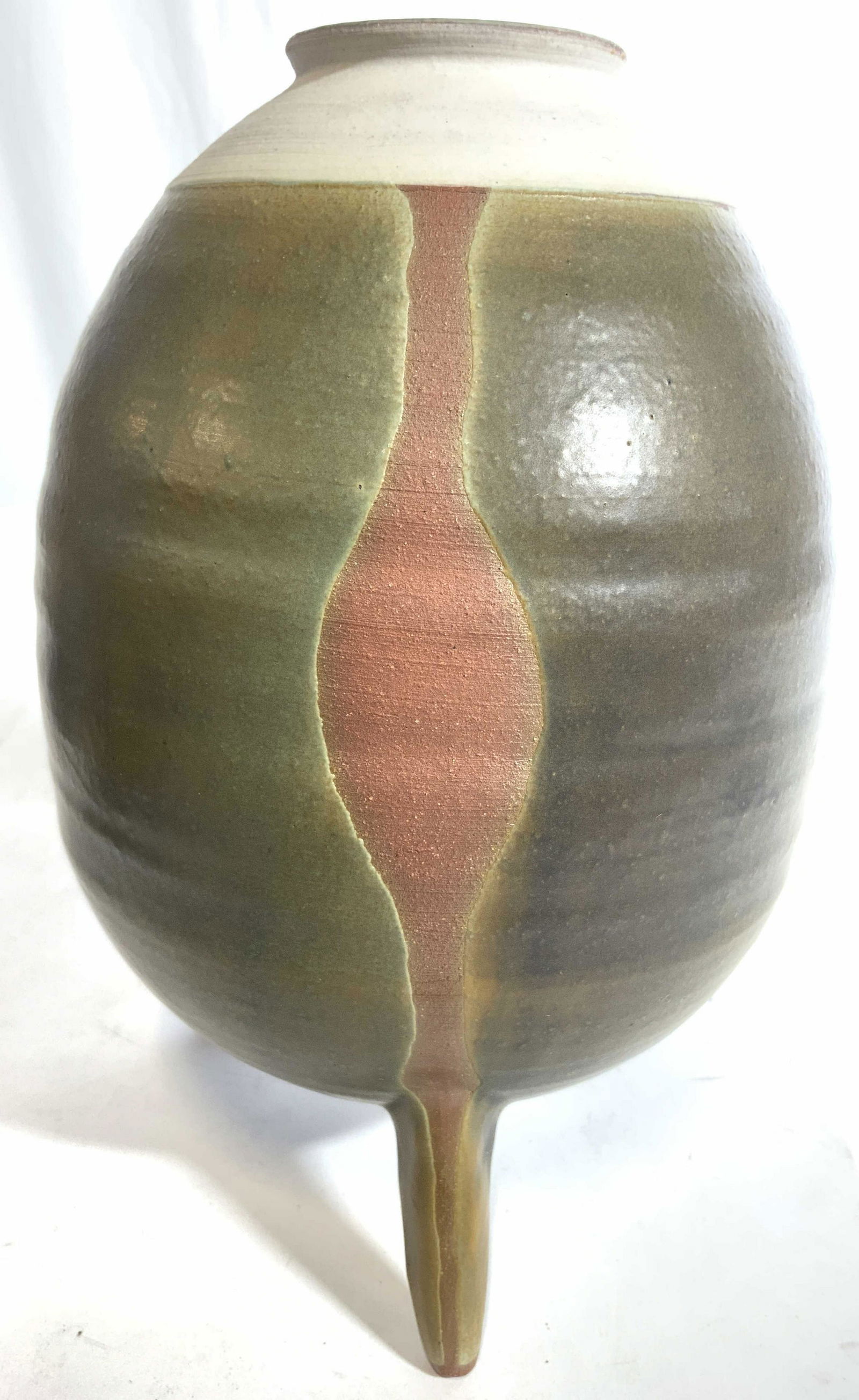 Signed Footed Ceramic Vase (1 of 7)