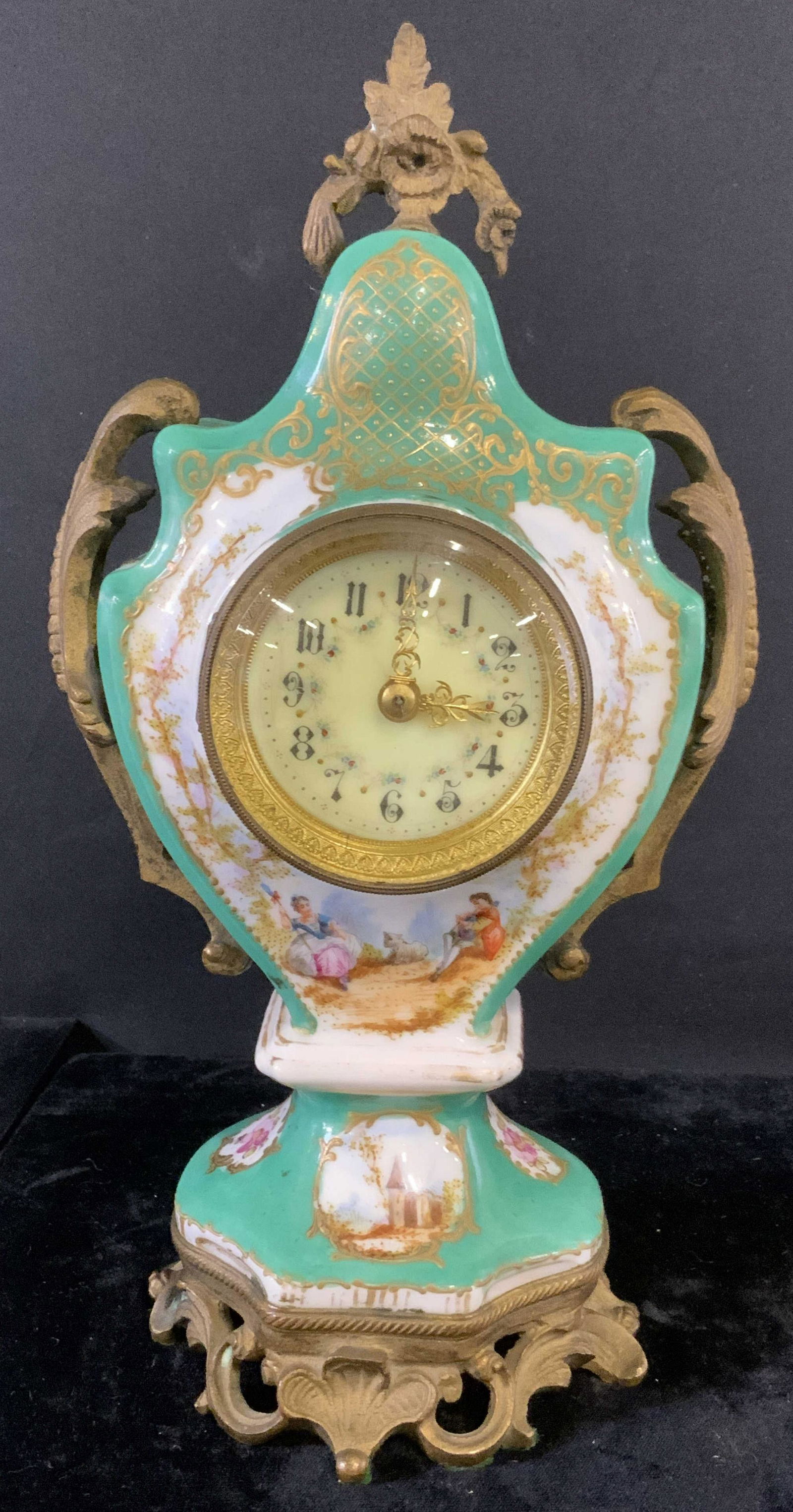 Hand Painted Vintage Clock, France (1 of 6)