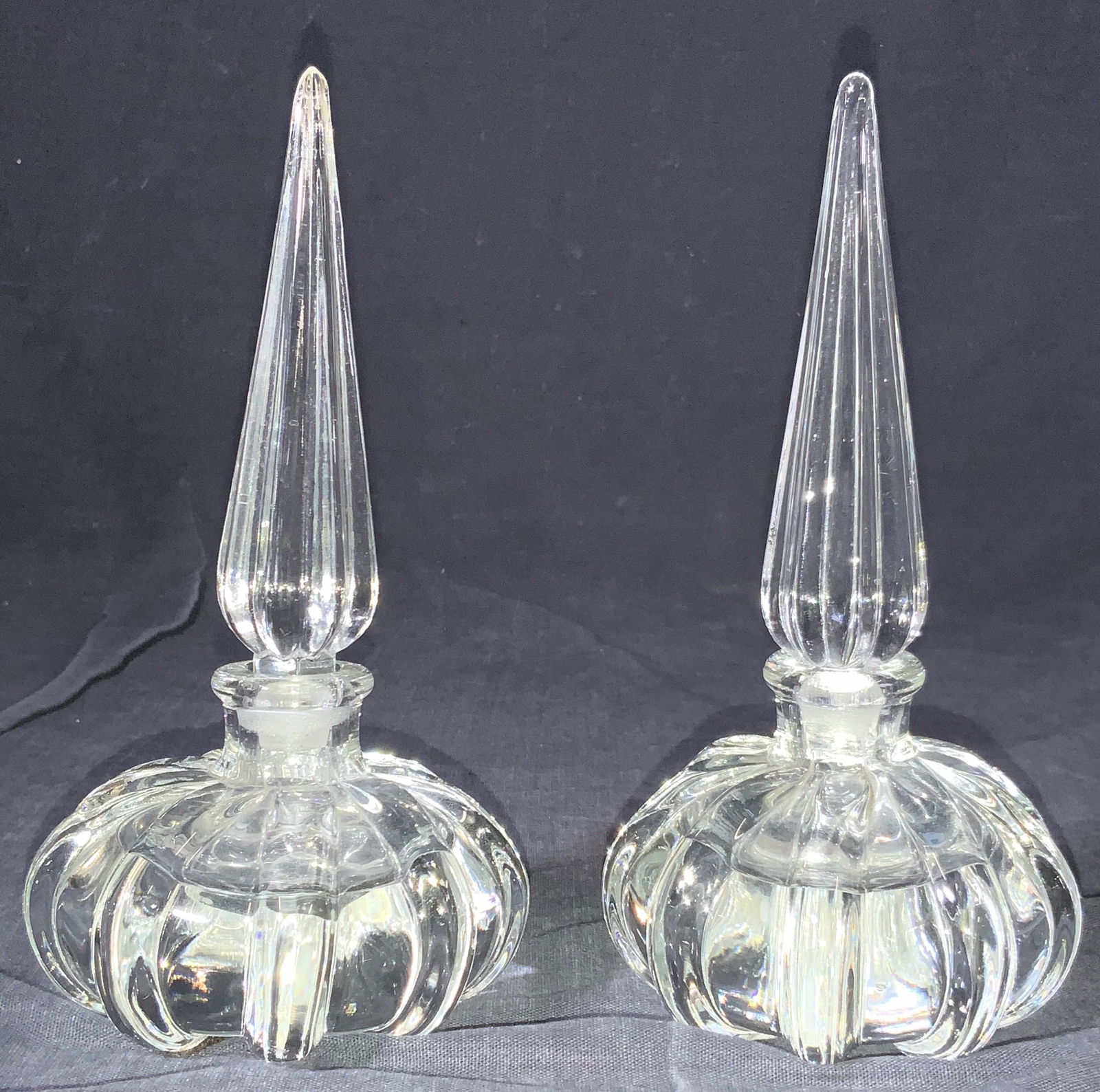 2 Vintage Crystal Perfume Bottles (1 of 9)