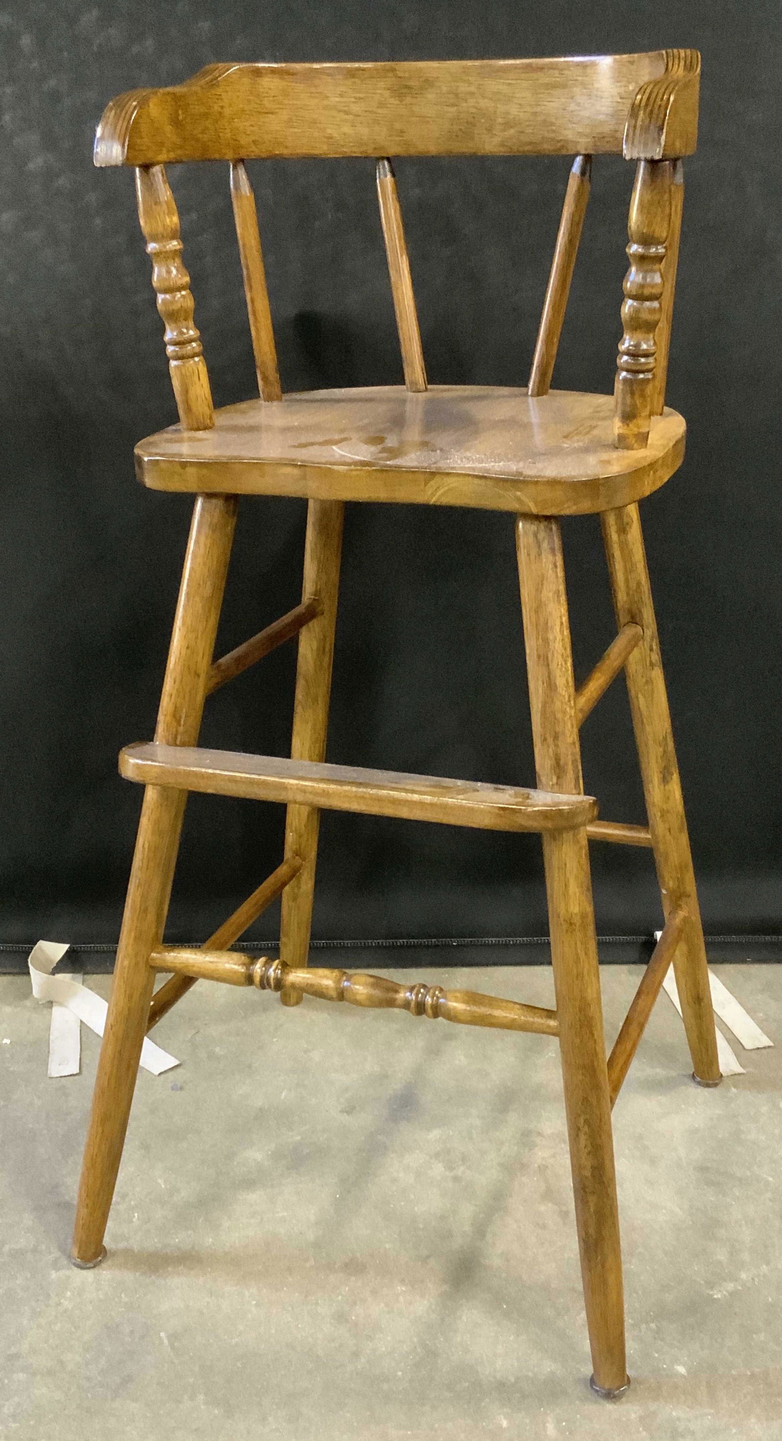 Vintage Wooden High Chair (1 of 7)