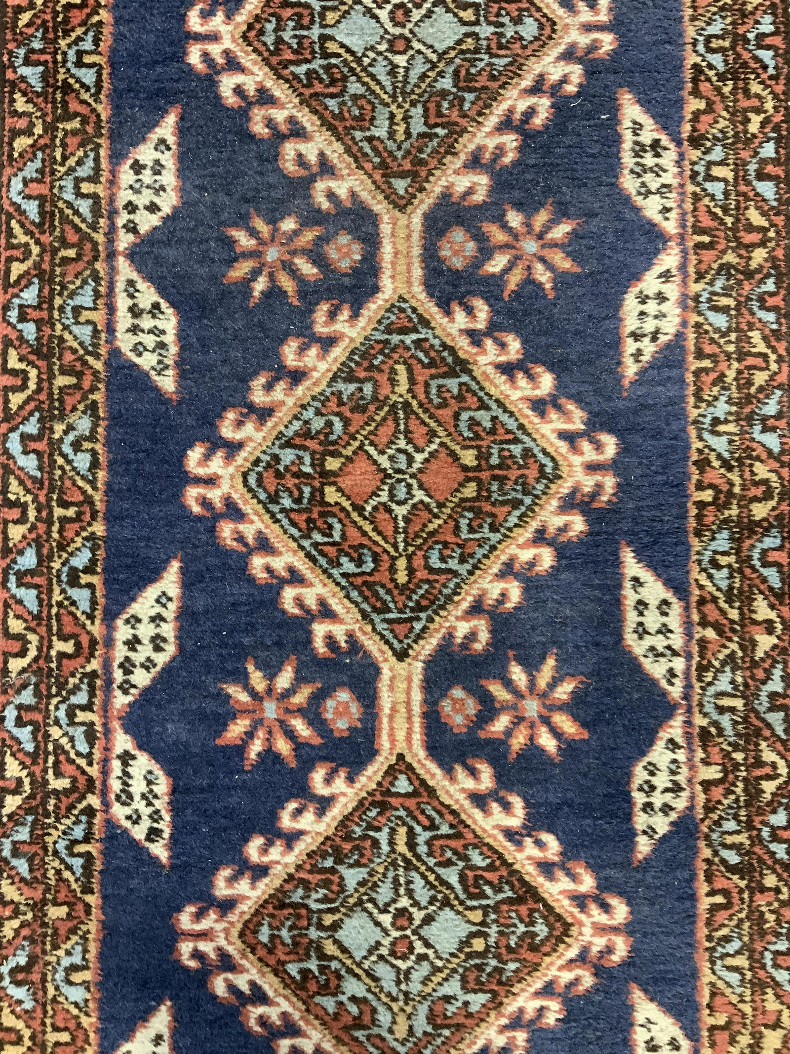 Vintage Handmade Fringed Wool Runner (1 of 8)