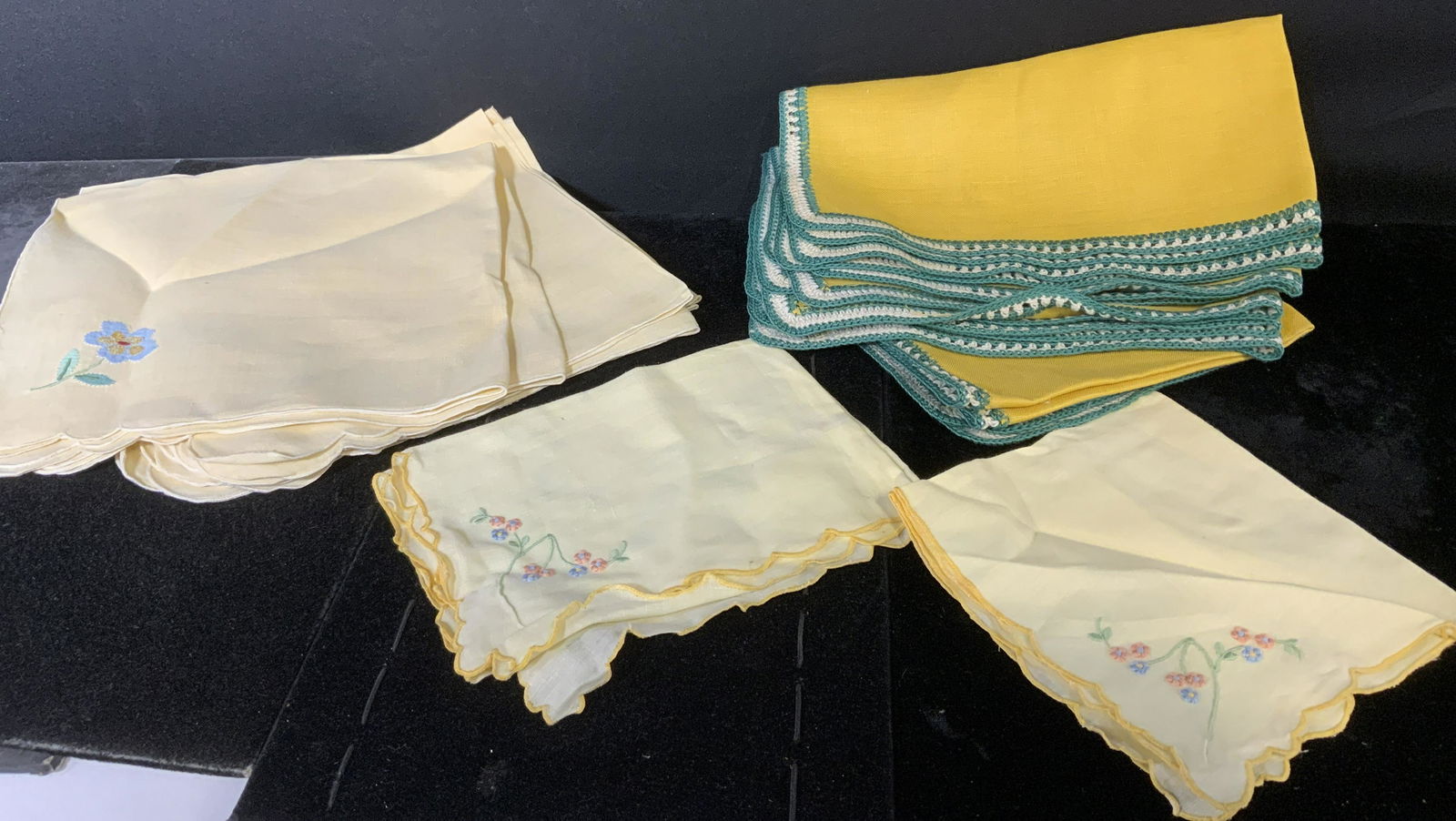 Group lot Embroidered Table Linens (1 of 4)