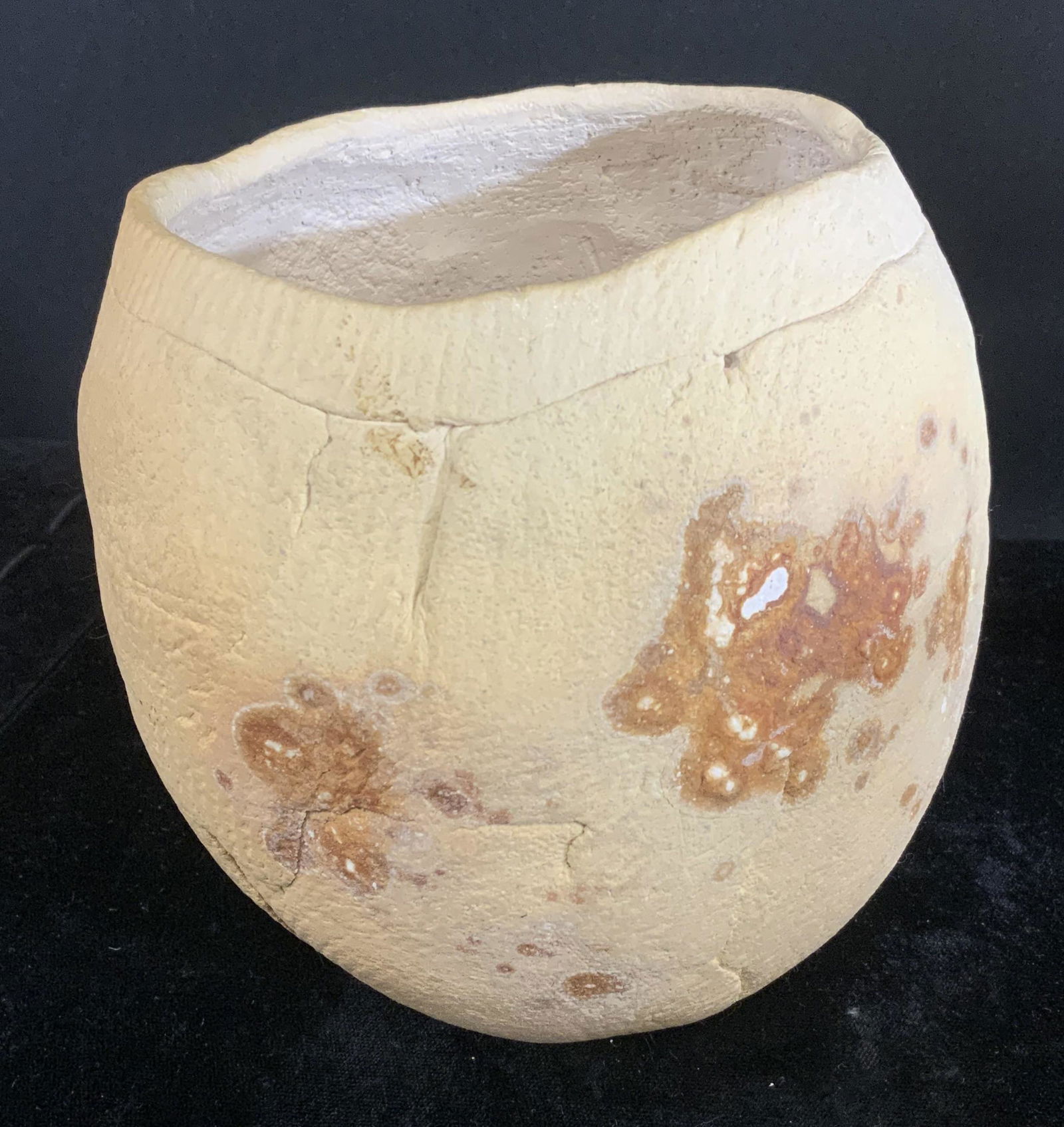 Signed Hand Formed Clay Vessel (1 of 5)