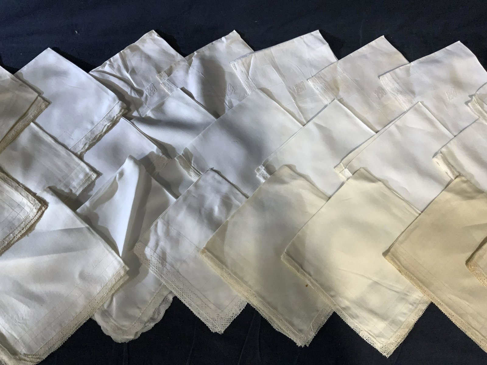 Group Lot Assorted Linen Napkins (1 of 4)
