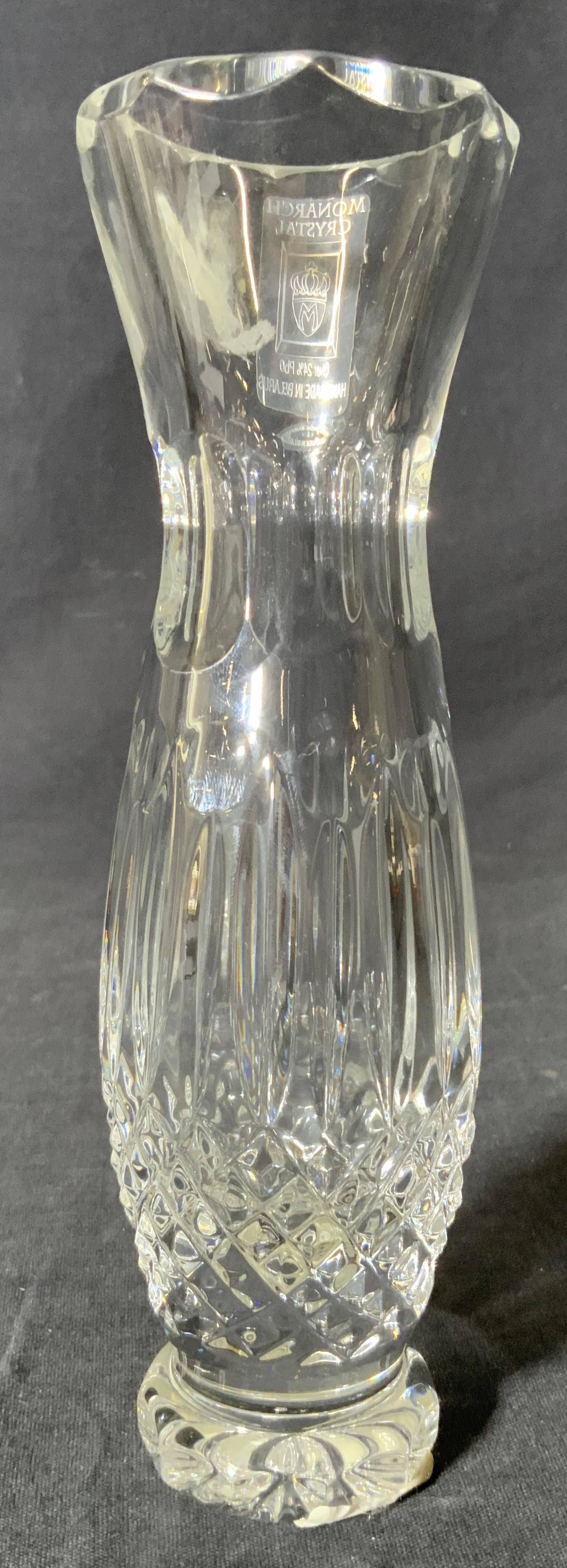 Vintage MONARCH Cut Crystal Vase (1 of 5)