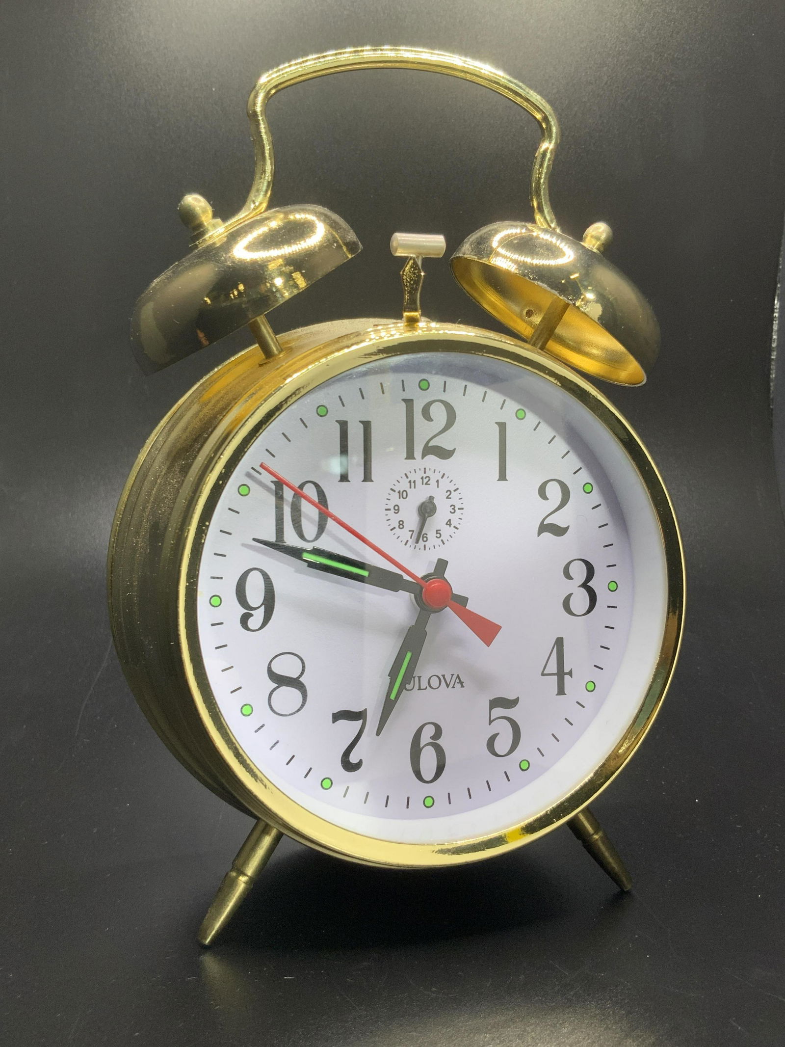 BULOVA The Bellman II Brass Tone Table Clock (1 of 9)