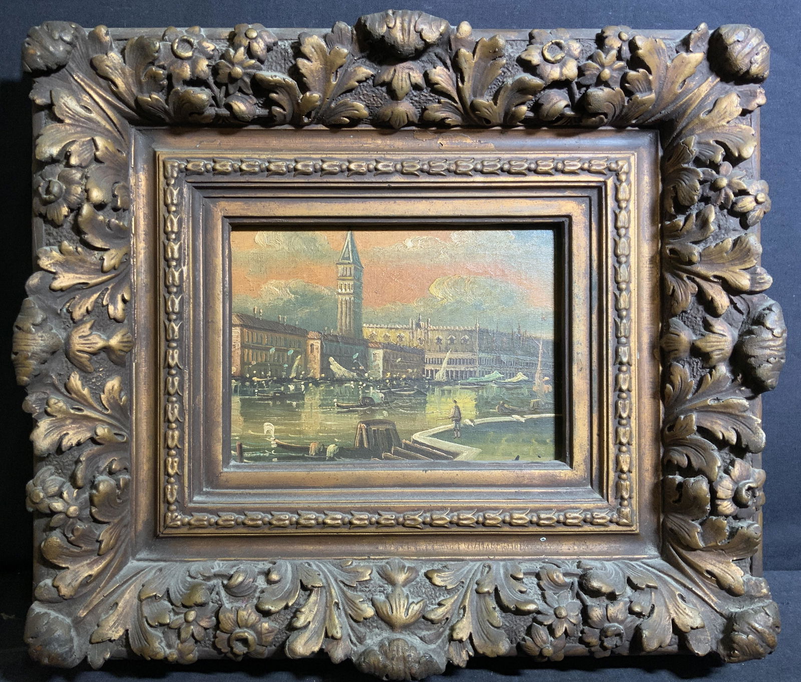 Signed Oil Painting of Big Ben & River Thames (1 of 10)