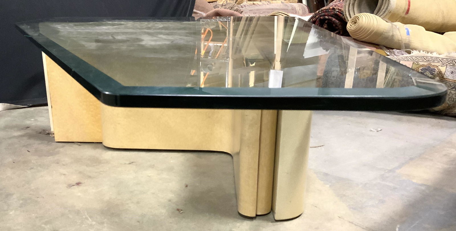 Vintage Glass Top Coffee Table (1 of 10)