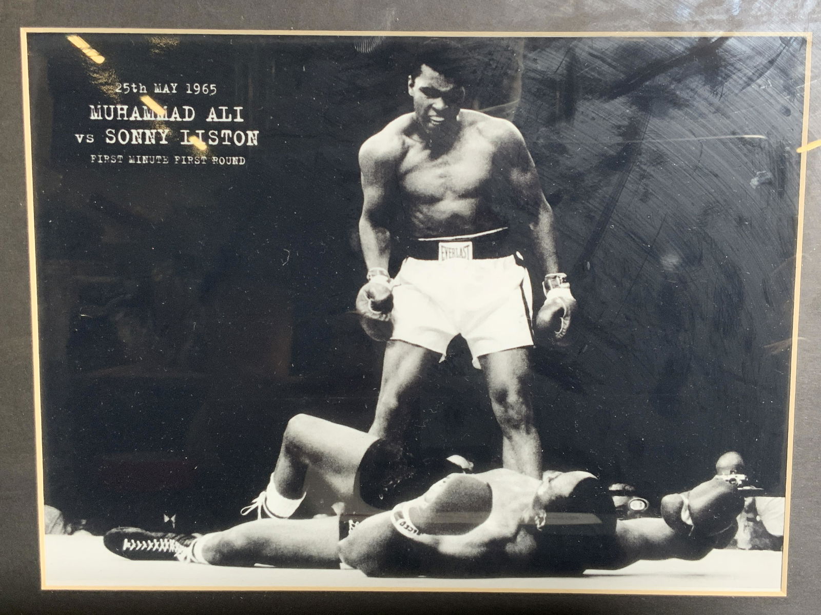 Framed Photograph Muhammad Ali 1965 Match (1 of 7)