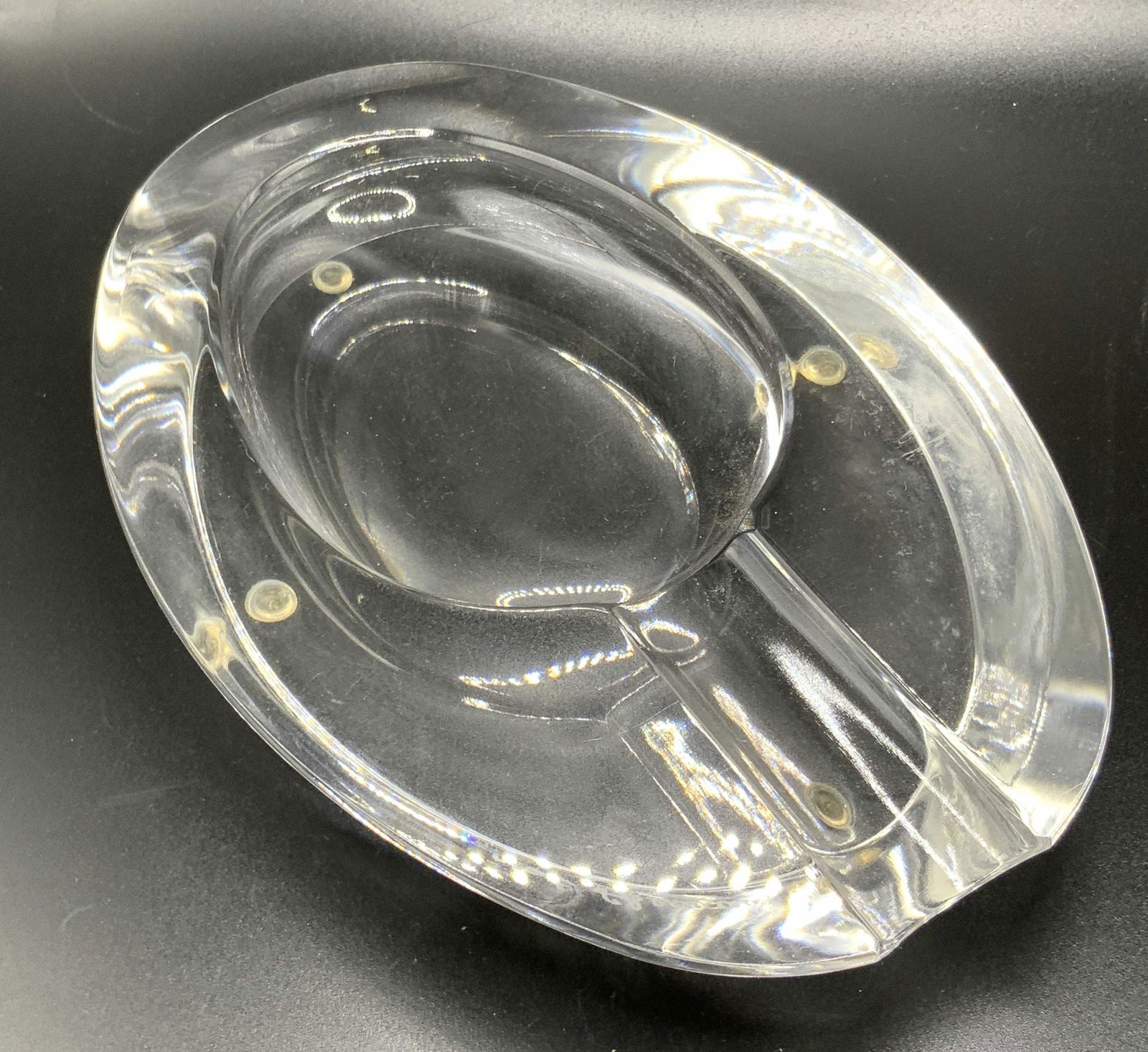 NAT SHERMAN Signed Art Glass Trinket Dish (1 of 11)