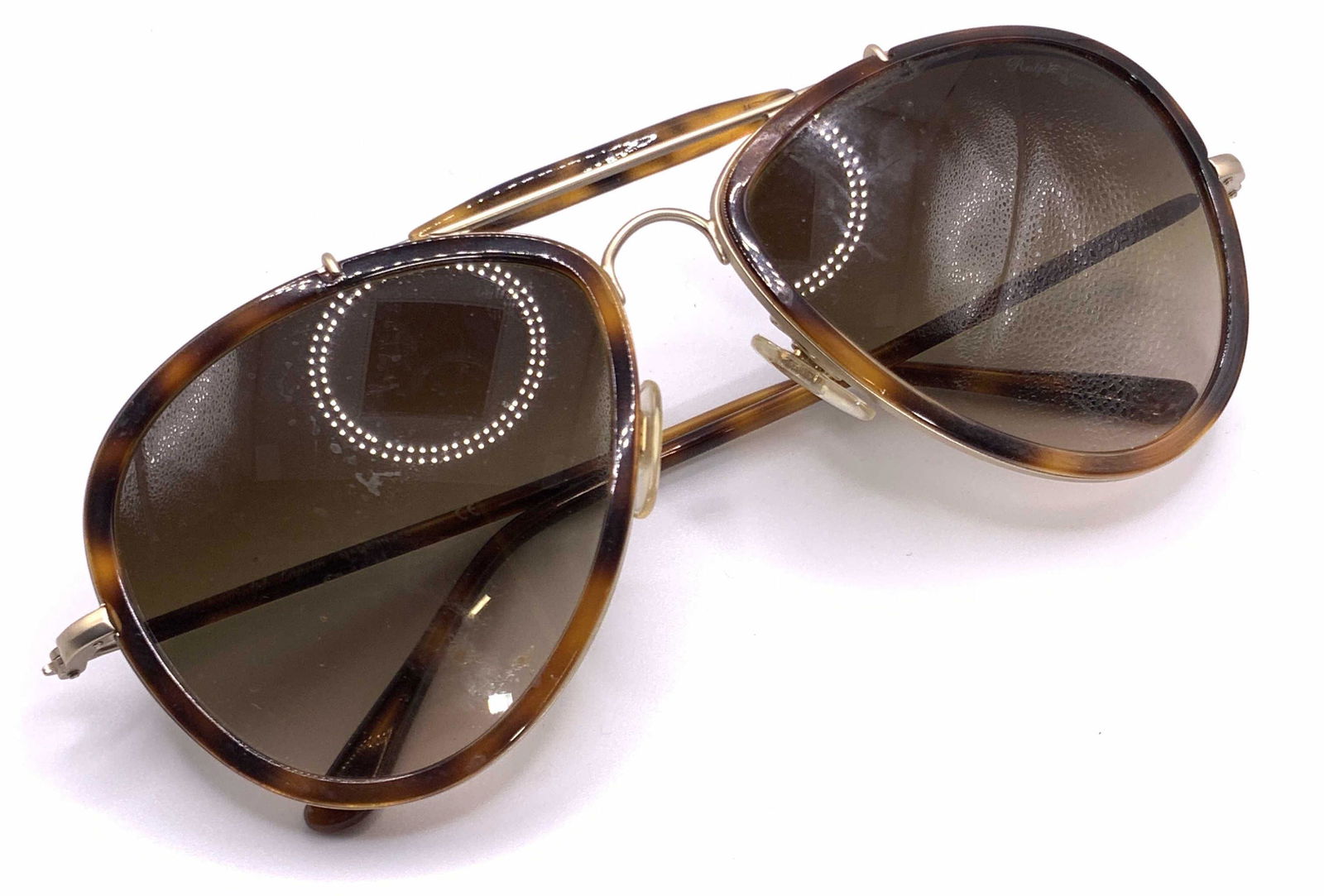 Vintage RALPH LAUREN Signed Aviator Sunglasses (1 of 16)