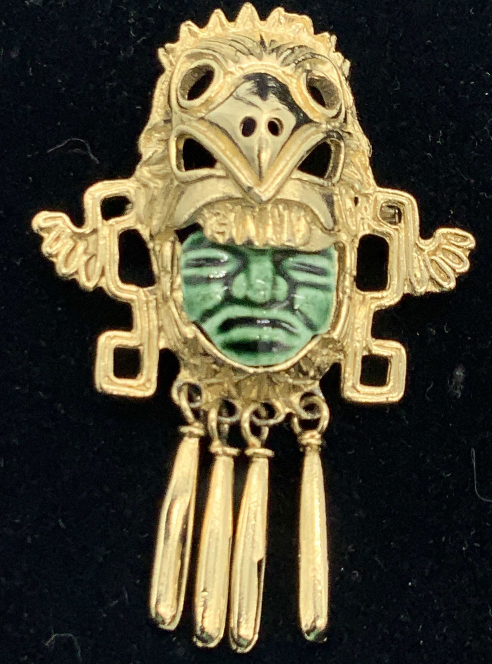 Meso American Signed Designer Brooch/ Pendant (1 of 5)