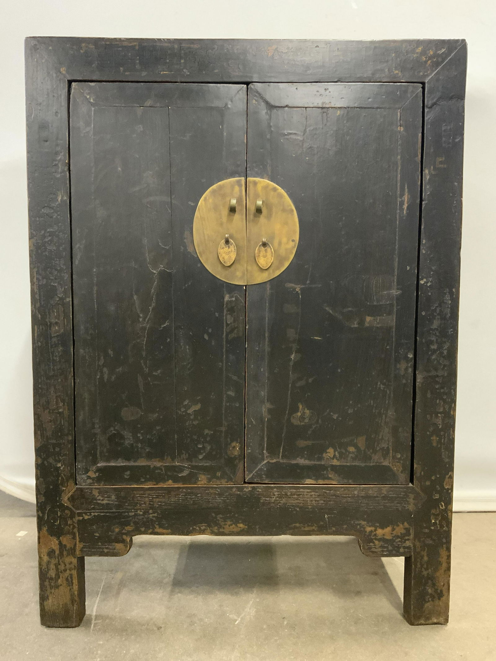 Chinese Stained Wood Side Cabinet (1 of 11)