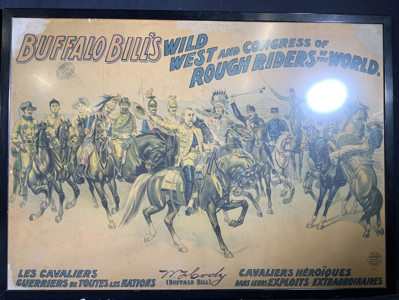 Antique BUFFALO Bills Wild West & Congress Print (1 of 10)