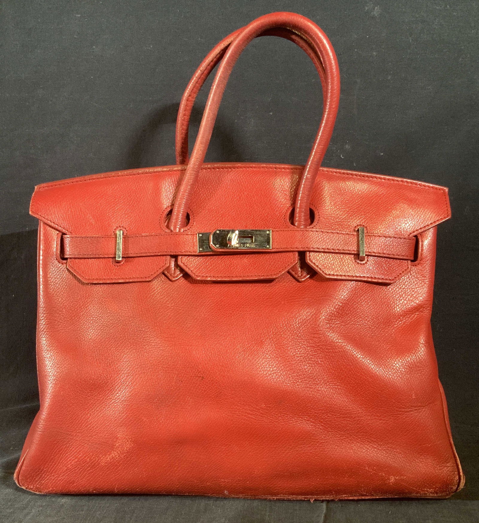 HERMES TOGO RED BIRKIN BAG w Duster, Accessories (1 of 17)