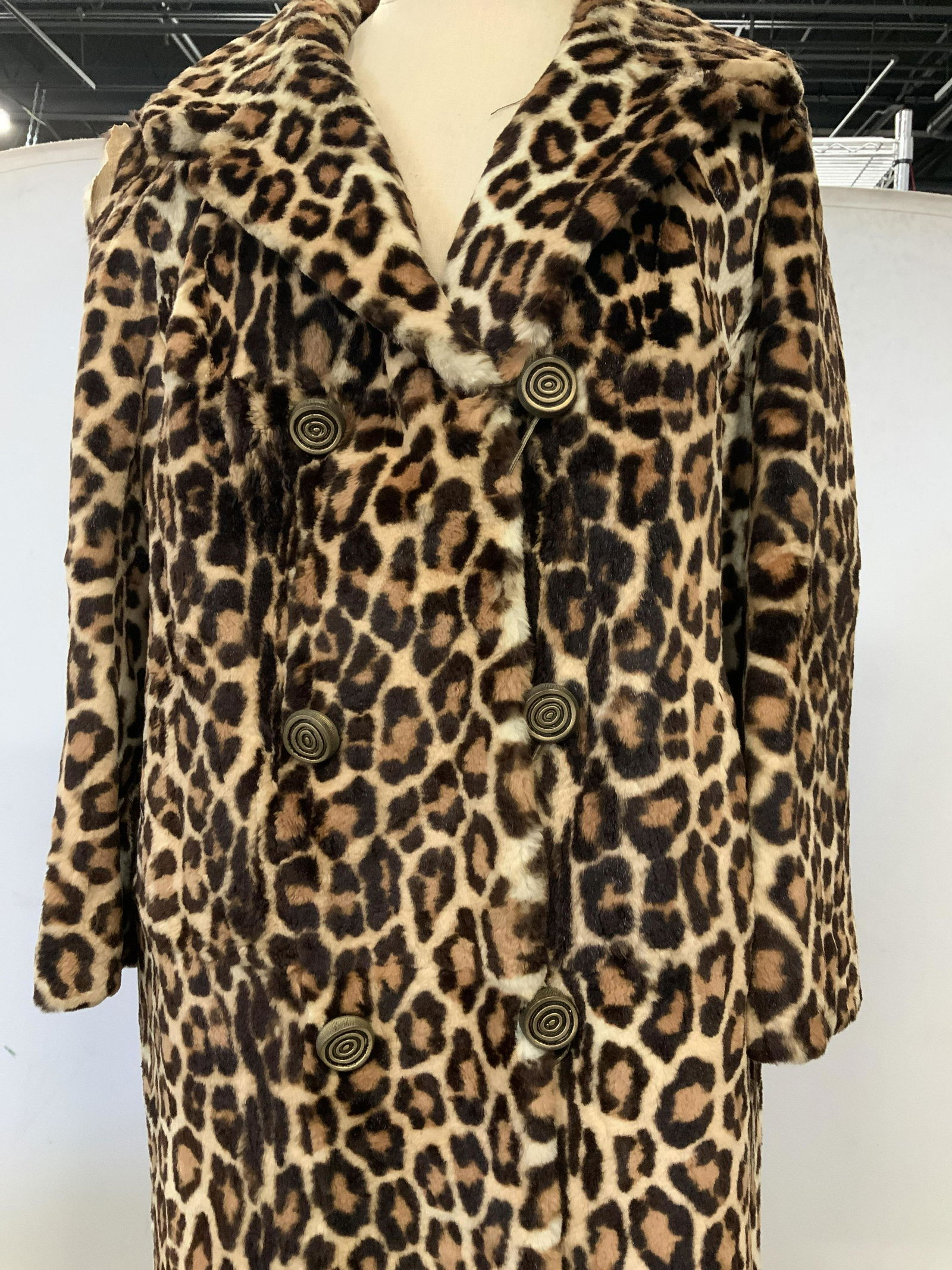 Vintage Animal Print Double Breasted ladies Coat (1 of 10)