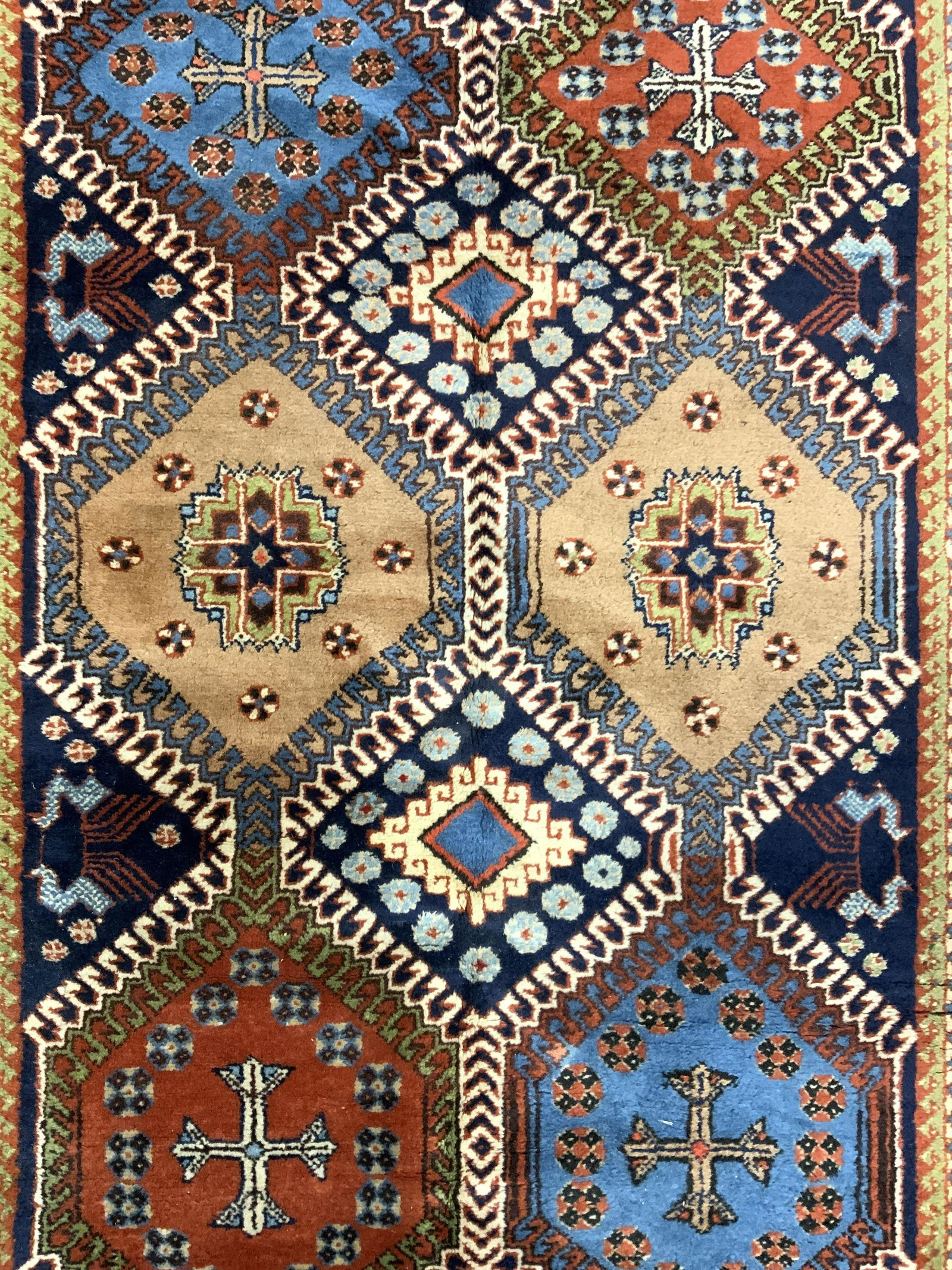 Vintage Handmade Iranian Wool Area Rug (1 of 10)