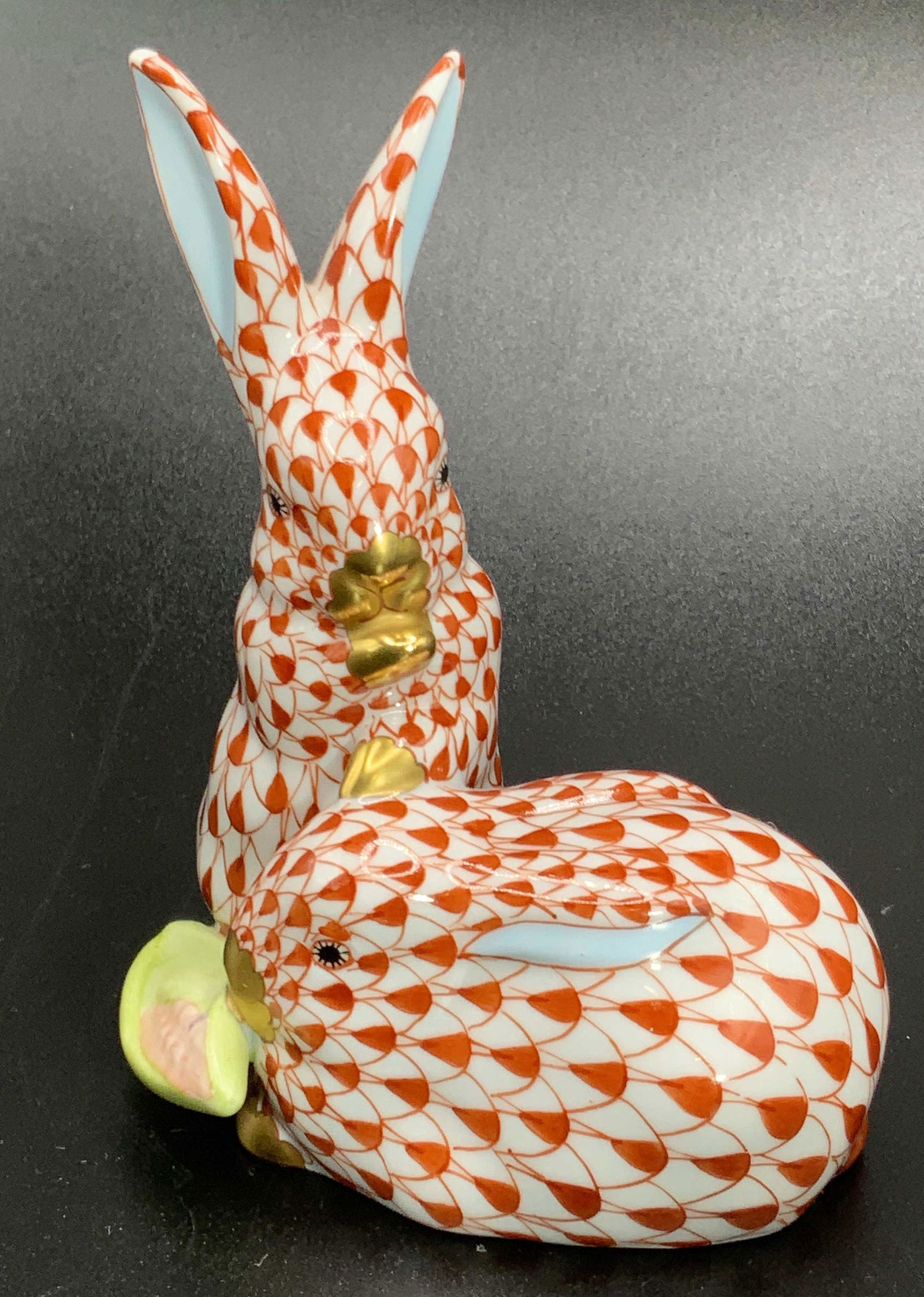 HEREND HUNGARY Hand Paint Porcelain Rabbits Figure (1 of 15)