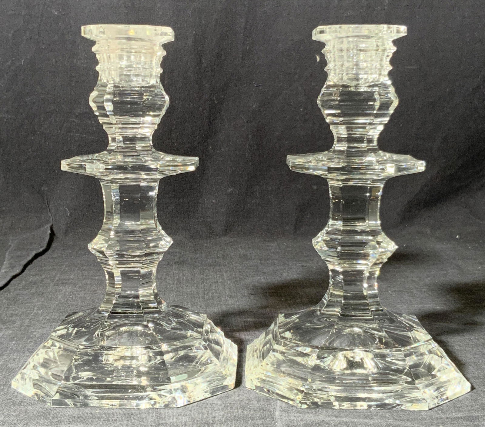 BACCARAT Cut Crystal Candle Stick Holders (1 of 10)