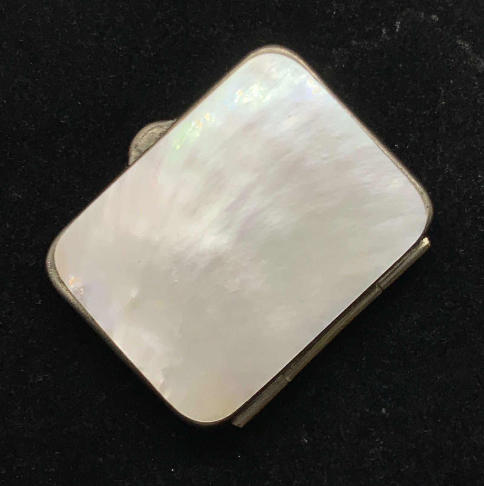 Vntg Lustrous Mother of Pearl Mini Accordion Purse (1 of 13)