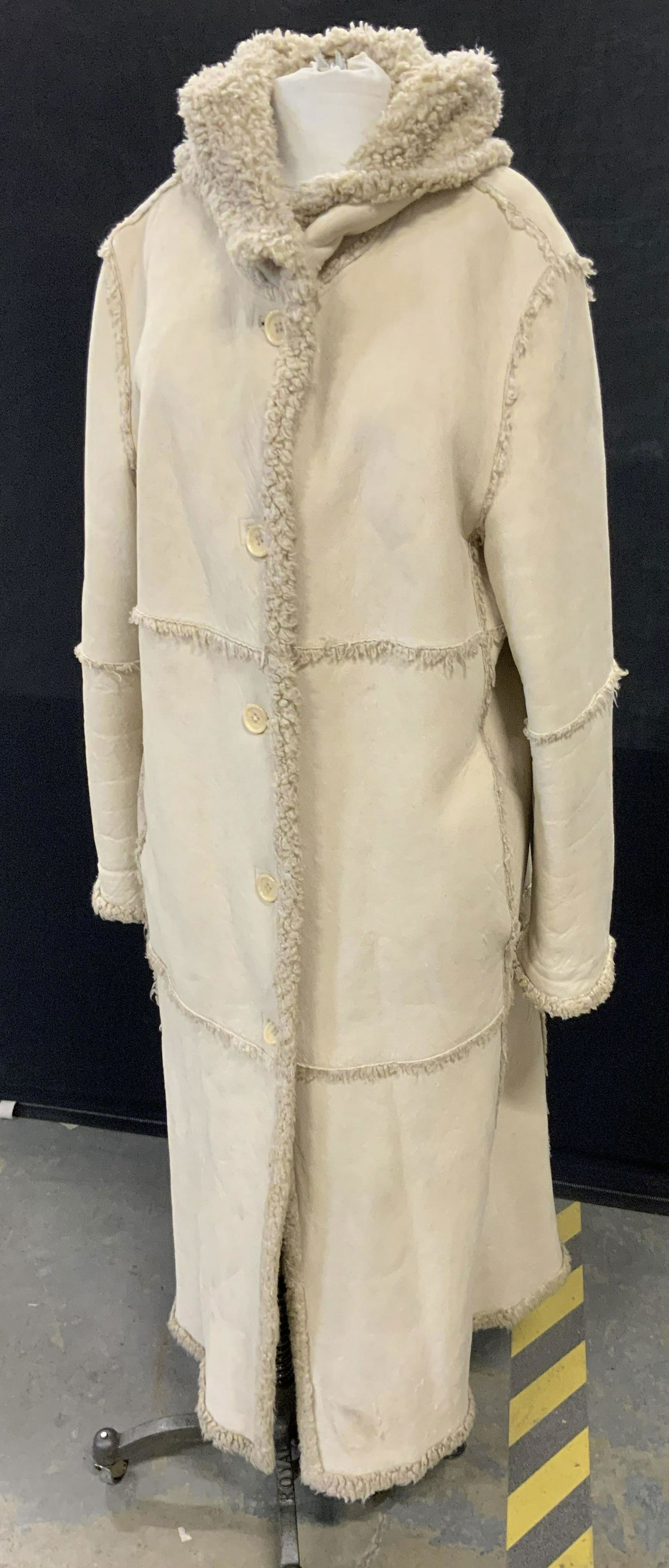 Vintage GALLERY Long Shearling & Suede Style Coat (1 of 20)