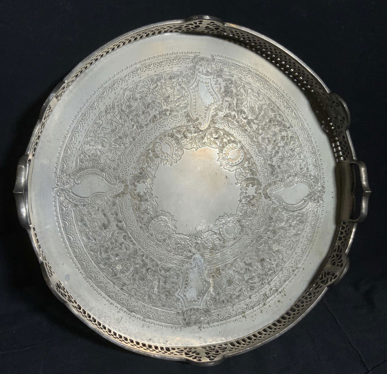 Etched Metal Serving Platter (1 of 10)