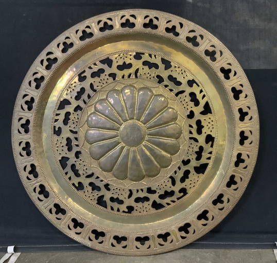 Vintage Cast Brass Wall Decor