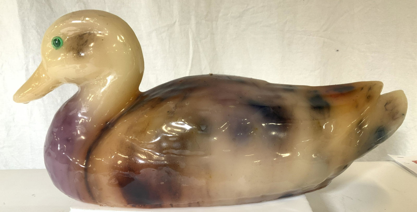 Vintage Handcrafted Wax Duck Candle Figural (1 of 6)